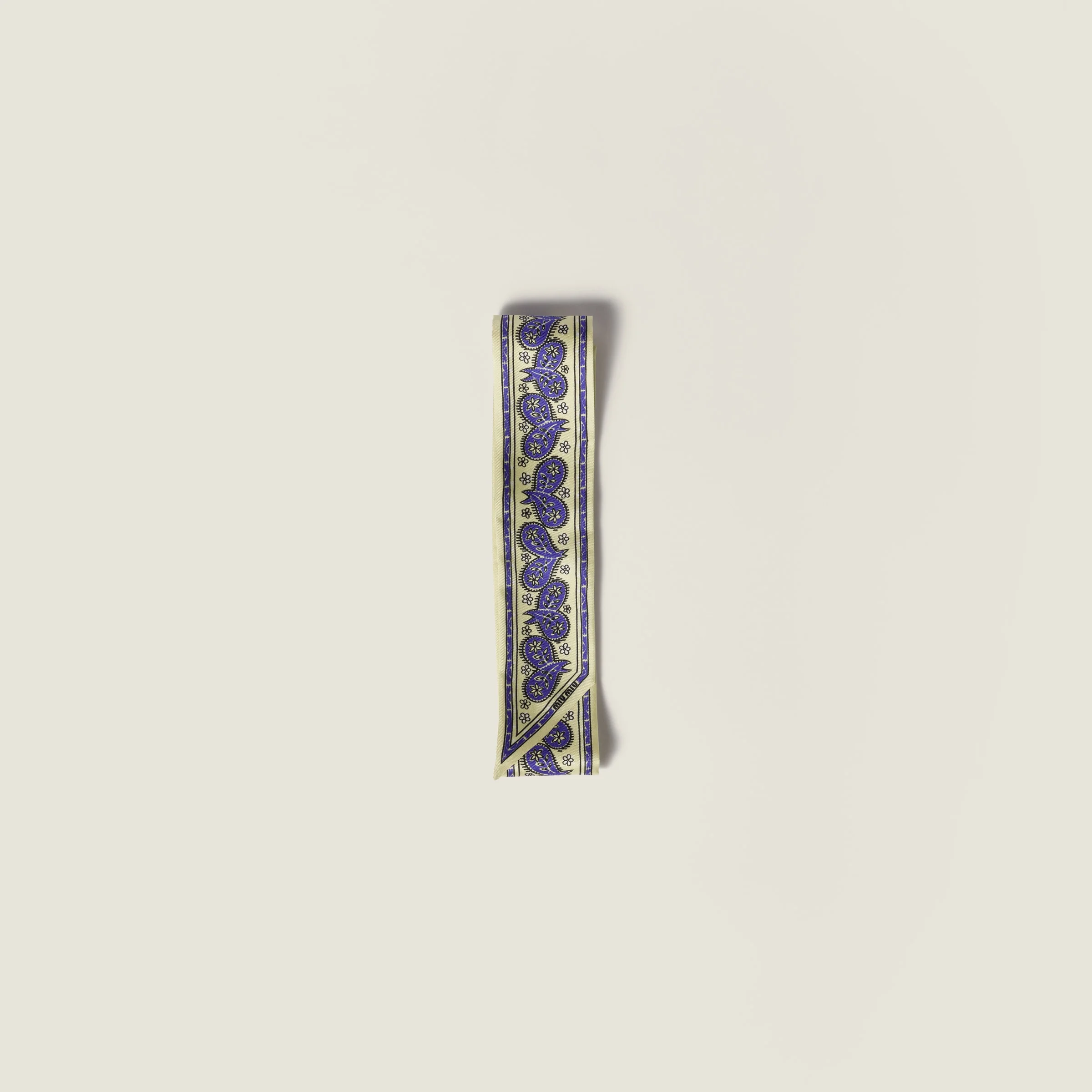 Printed twill scarf - 1