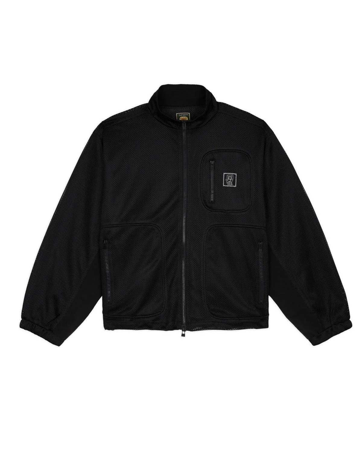 Brain Dead Equipment Tennis Zip Jacket - Black Mesh - 1