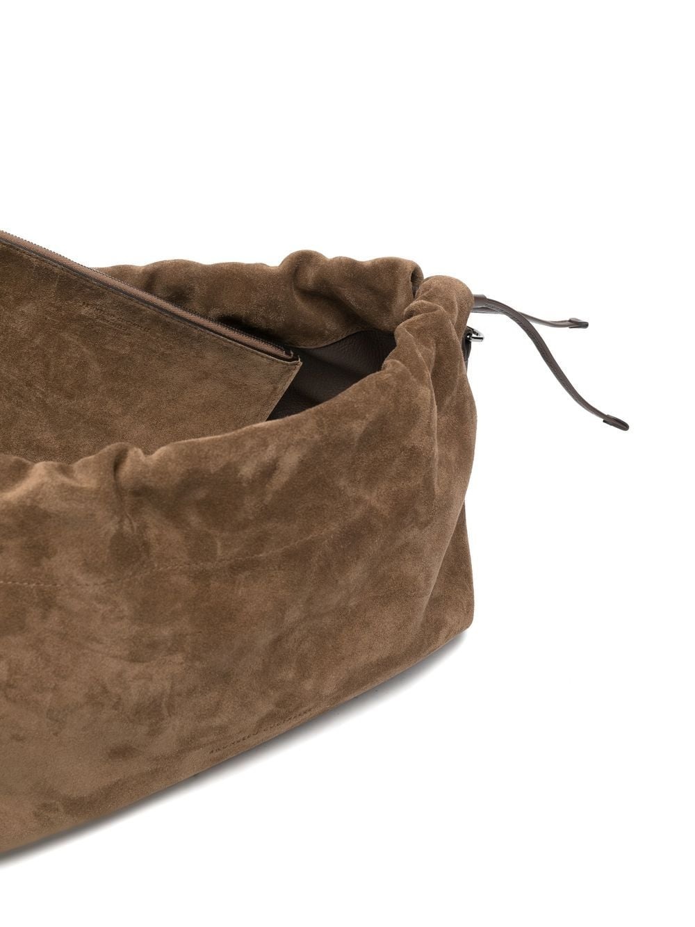 suede drawstring shoulder bag - 5