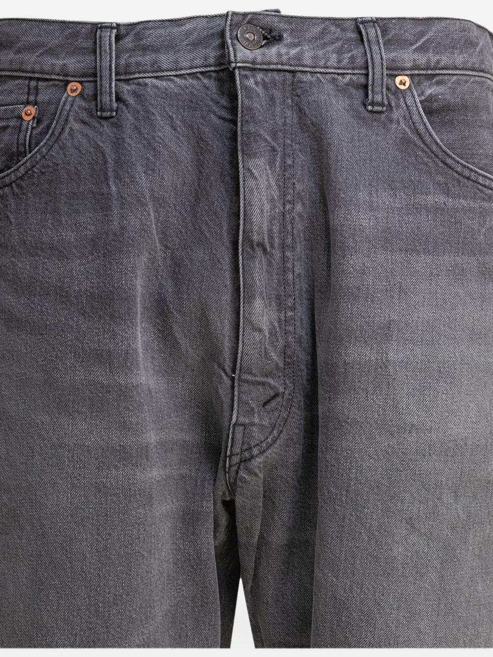 washed-cotton jeans - 4