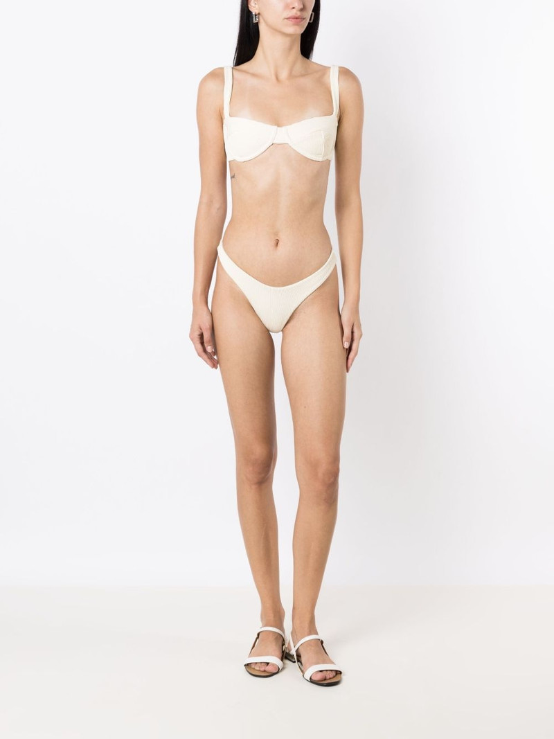 HAIGHT underwire-cup ribbed bikini top outlook