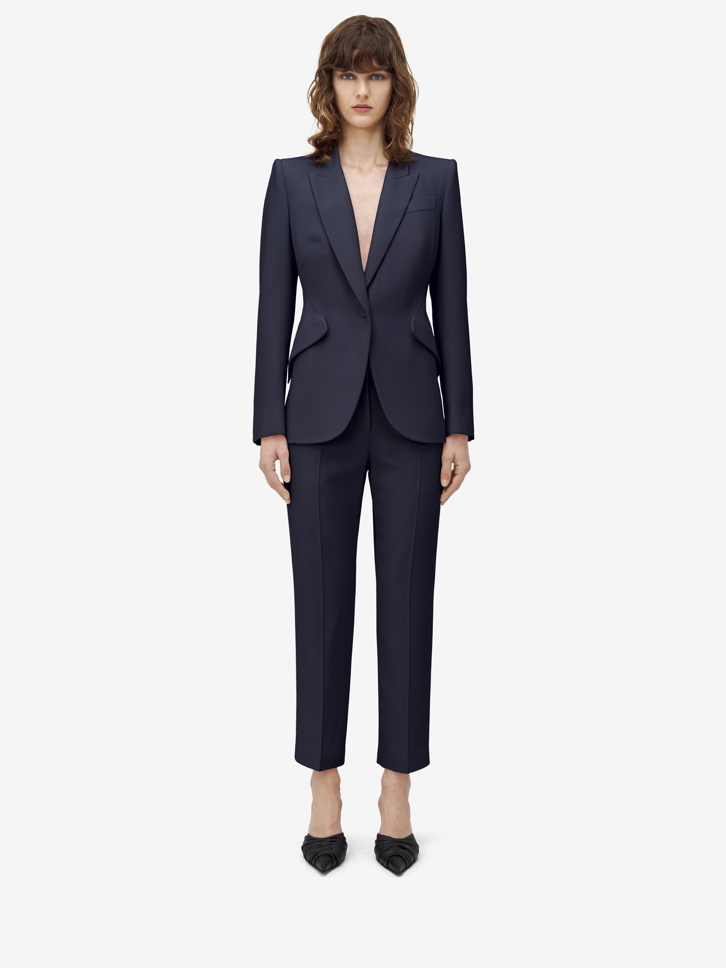 Leaf Crepe Cigarette Trousers - 2