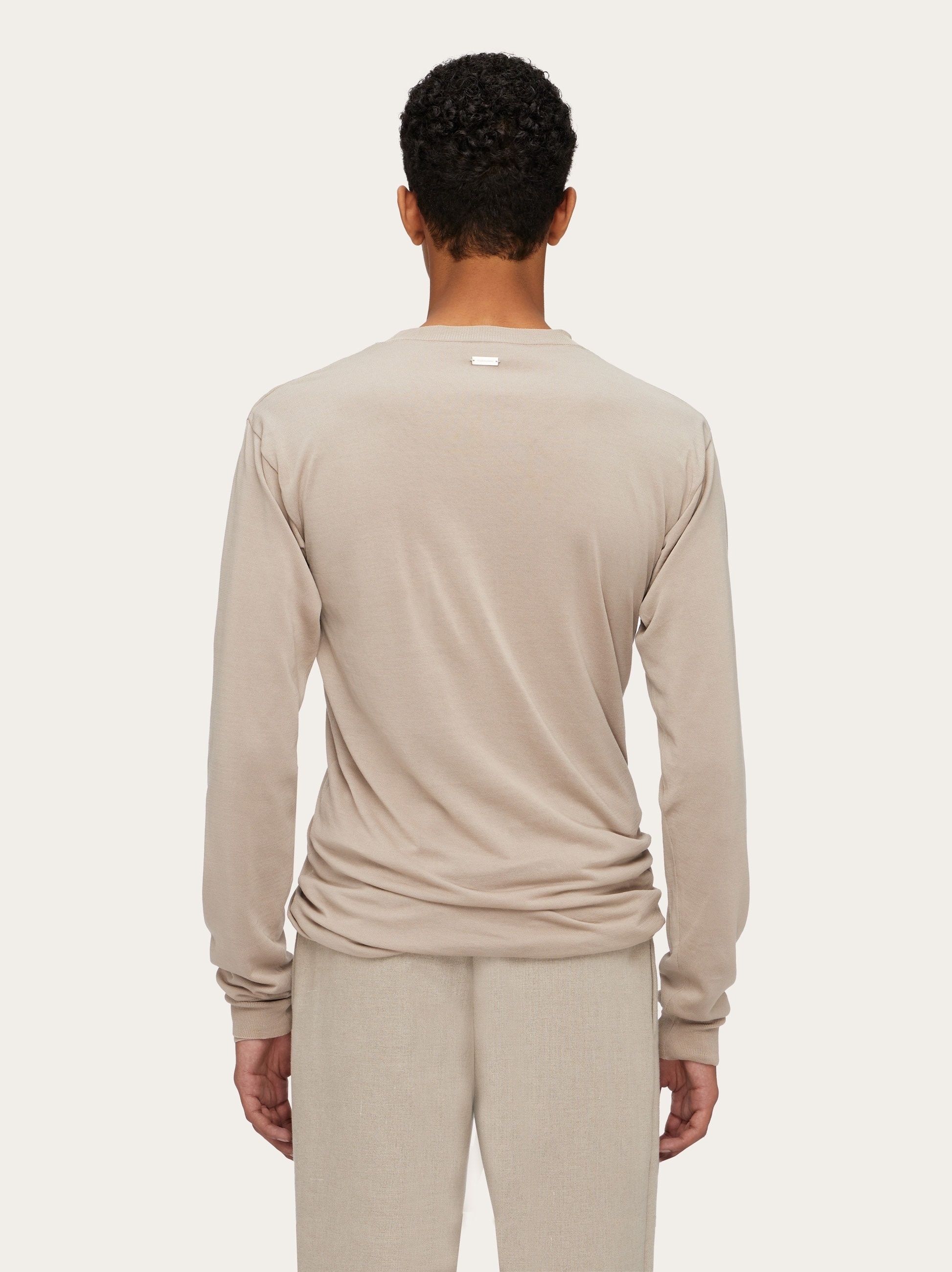 Layered crew neck sweater - 3