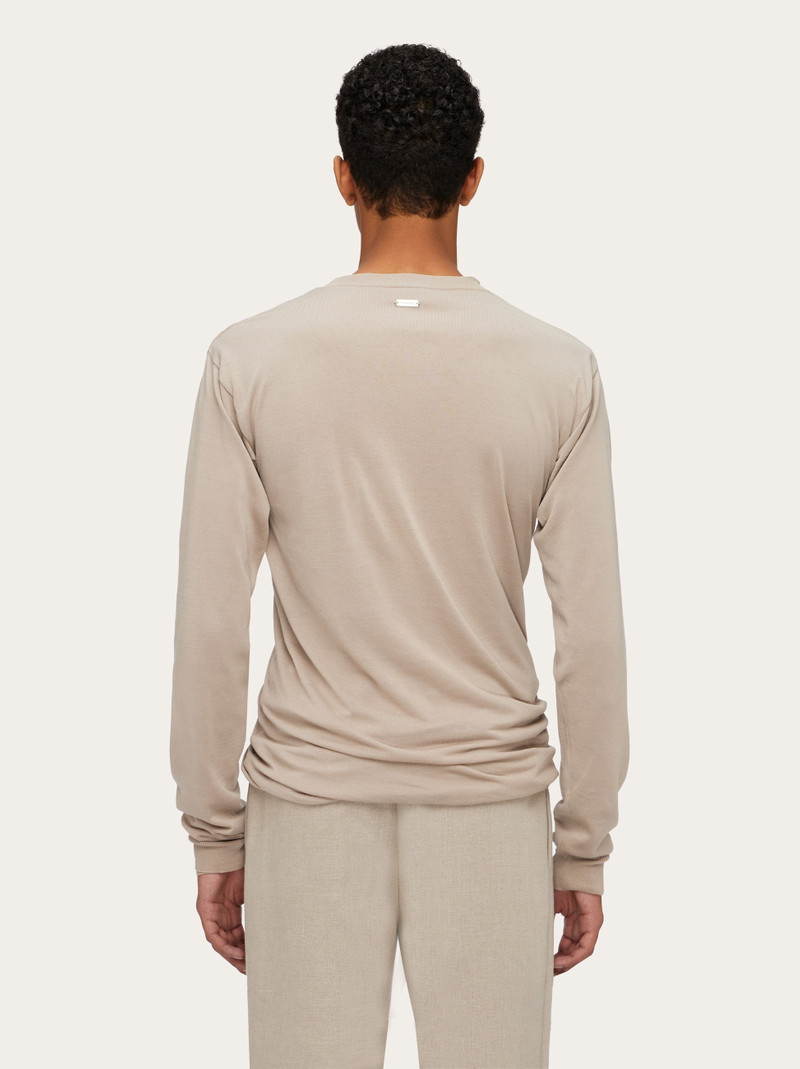 Layered crew neck sweater 3