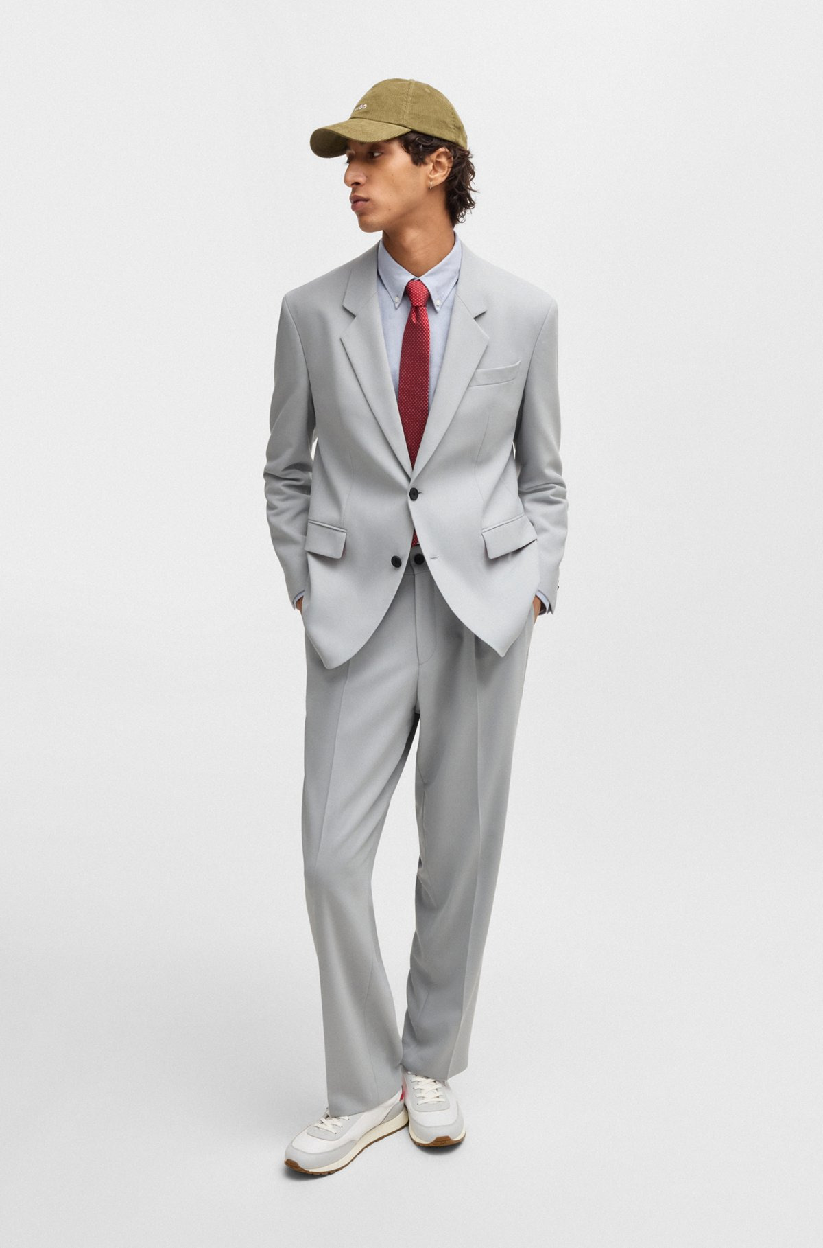 MODERN-FIT JACKET IN STRETCH TWILL WITH FULL LINING - 3