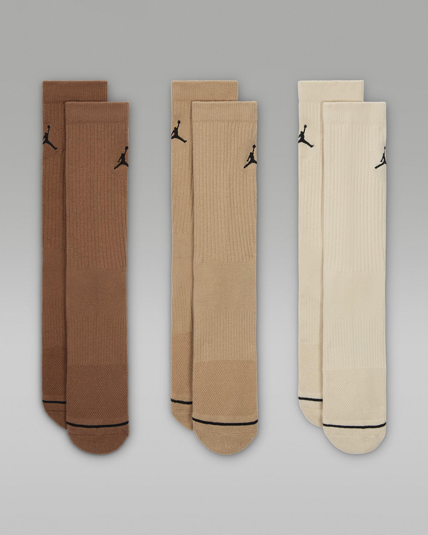 Jordan Everyday Crew Socks (3 pairs) - 2