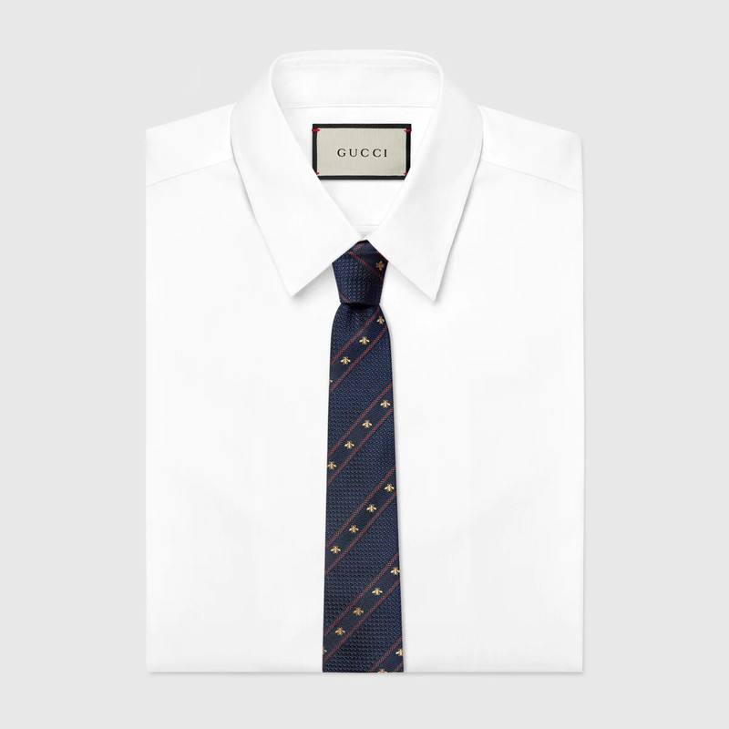 GUCCI Bee Web silk tie outlook