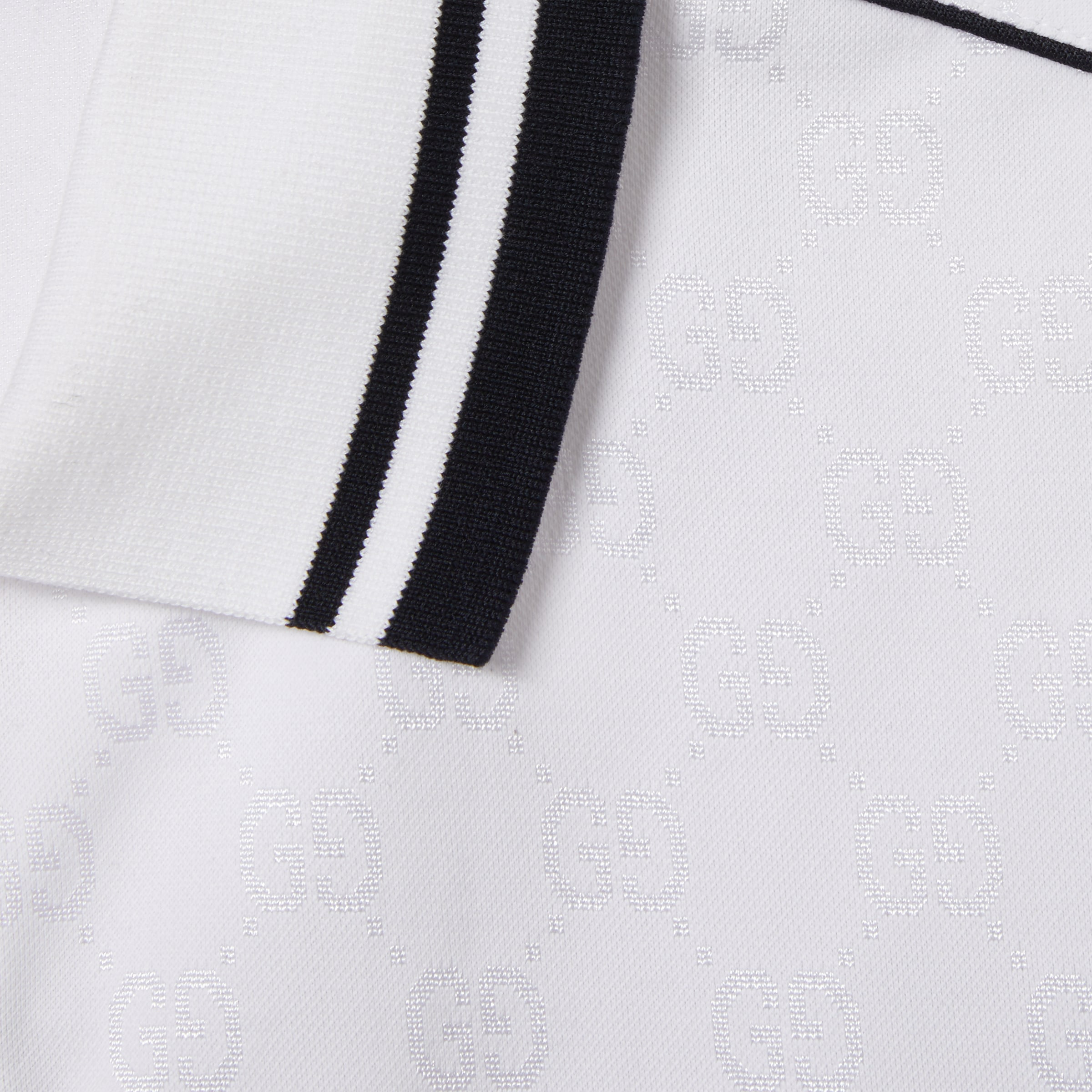 GG nylon and cotton polo shirt - 7