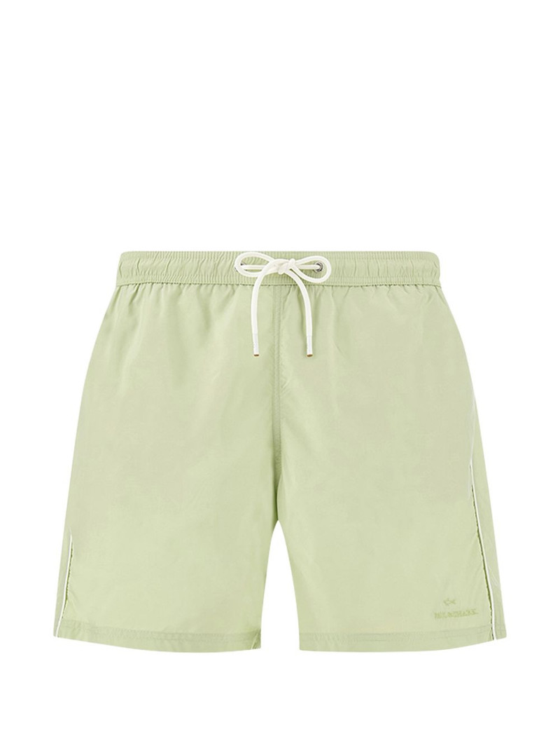 logo-embroidery swim shorts 1