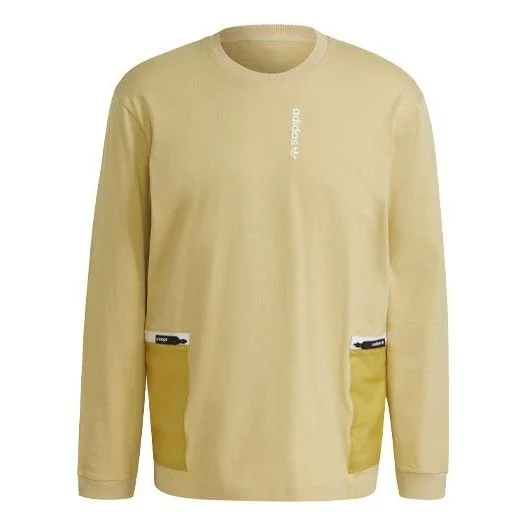 adidas originals G Outd Ls Tee Contrasting Colors Pocket Sports Long Sleeves H09364 - 1