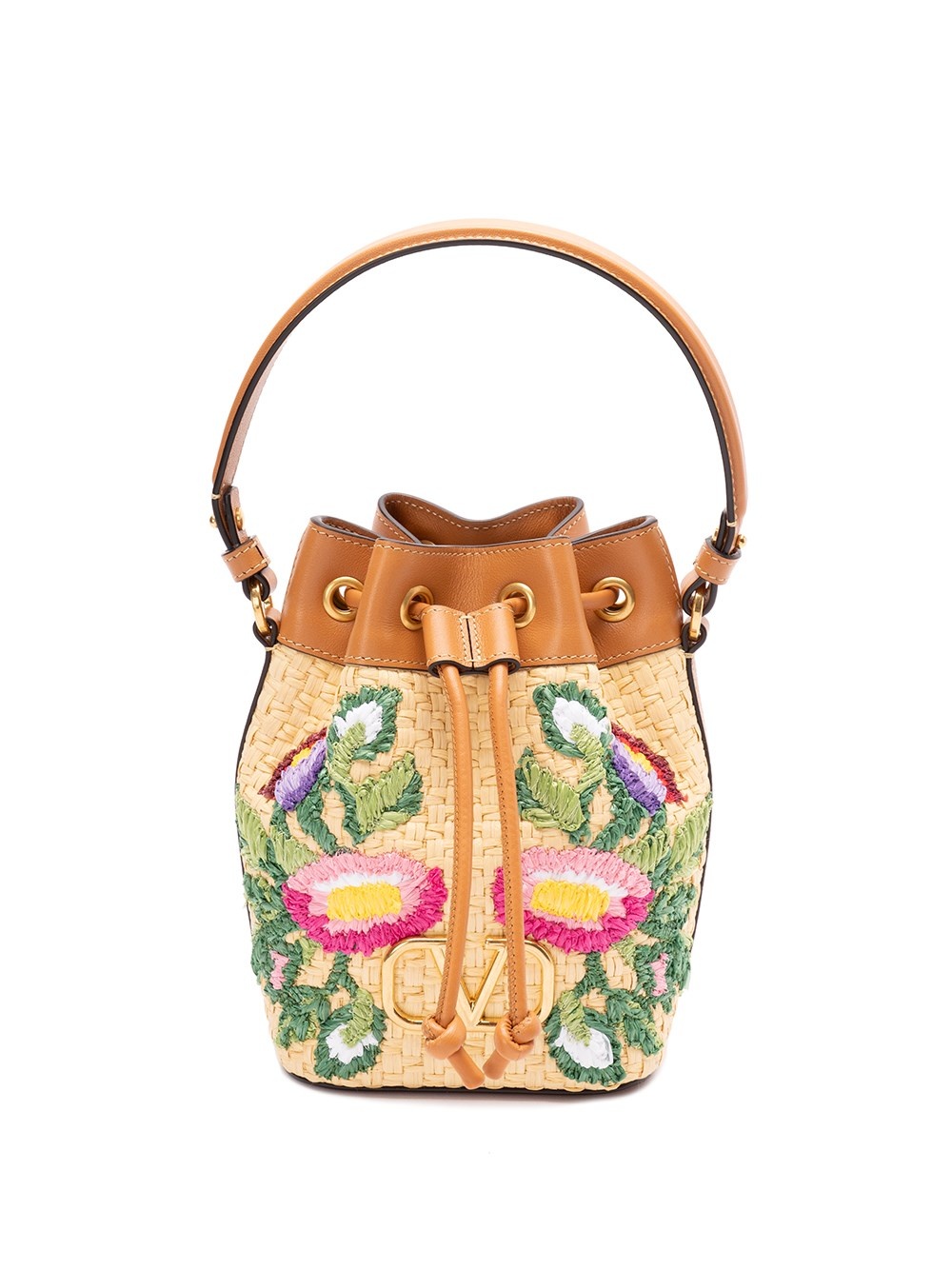 【Valentino】MINI DRAWSTRING VLOGO SIGNATURE◆6W0P0AJ2SNP Valentino Garavani V Logo Signature Mini Drawstring Bag in