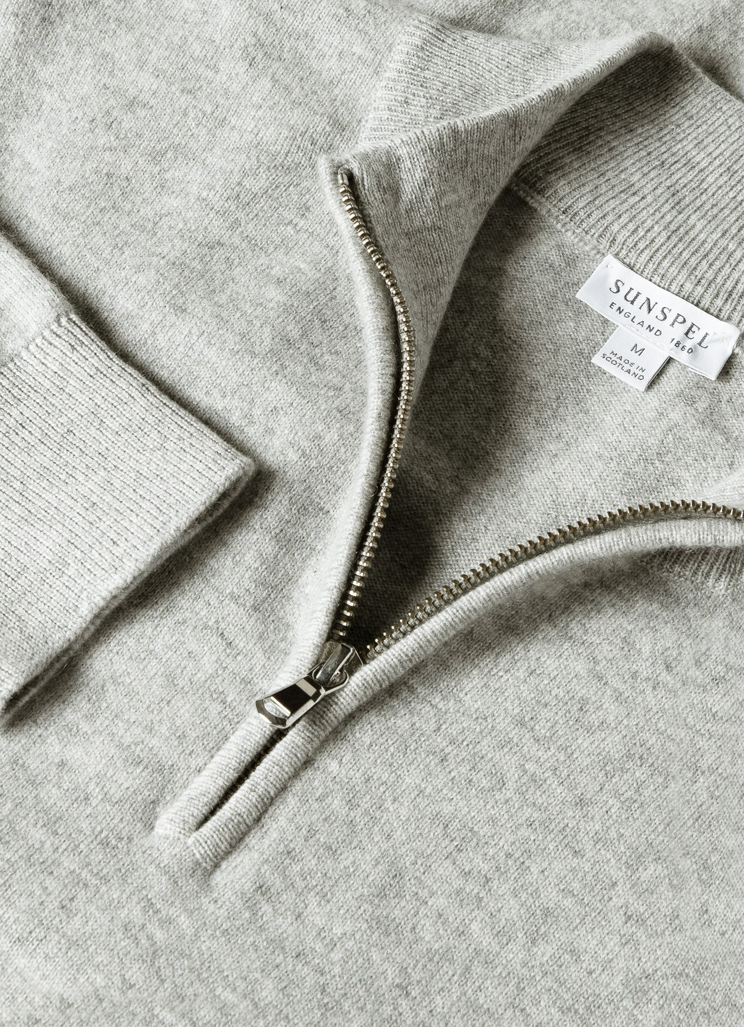 Cashmere Zip Neck Jumper - 4