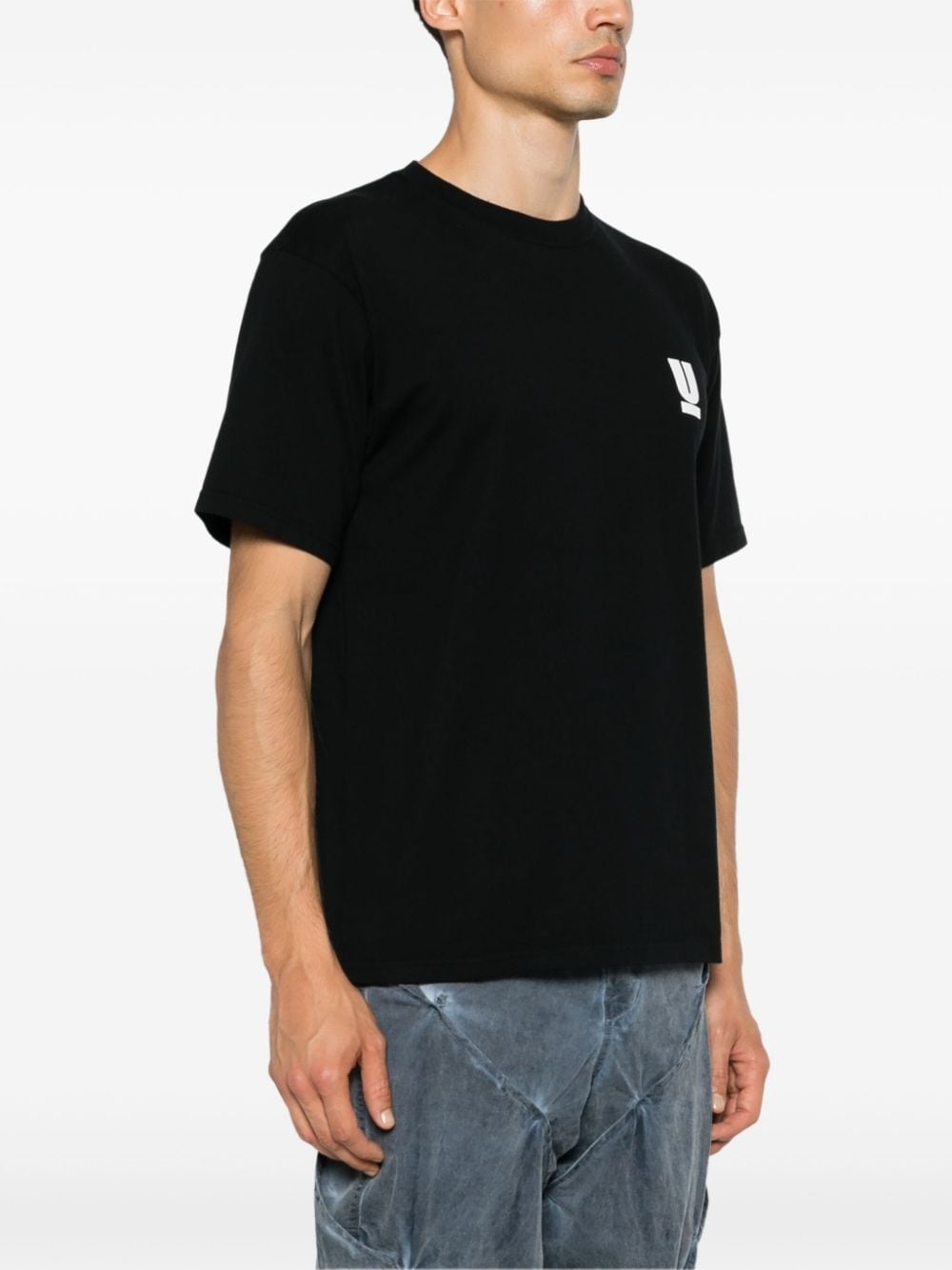 logo-print cotton T-shirt - 3