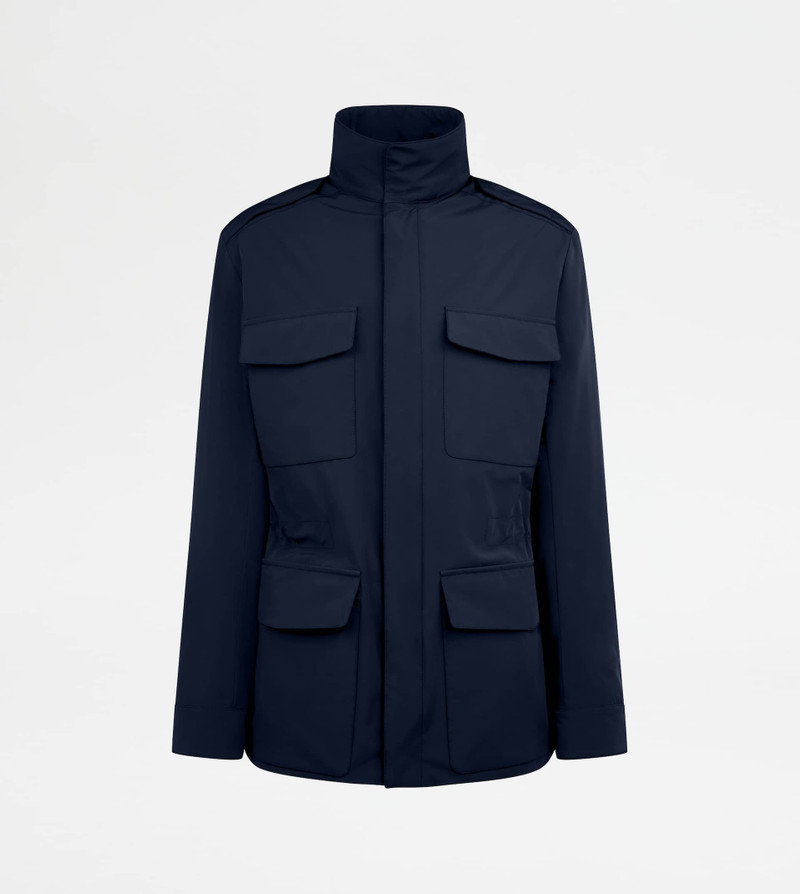 FIELD JACKET IN TECHNICAL FABRIC - BLUE 1