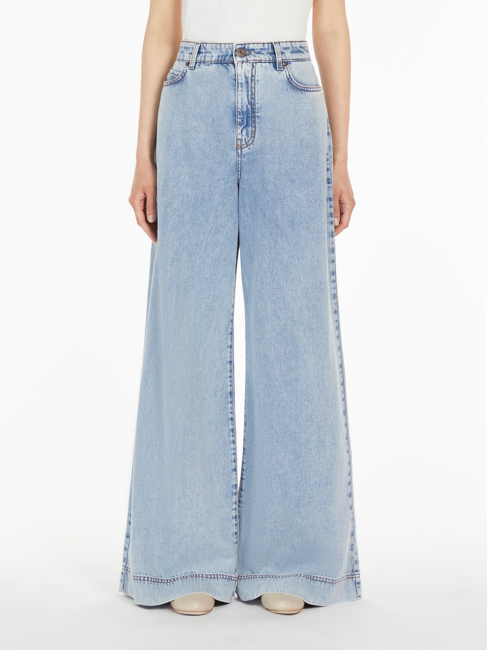 VEGA Wide-leg denim jeans - 3