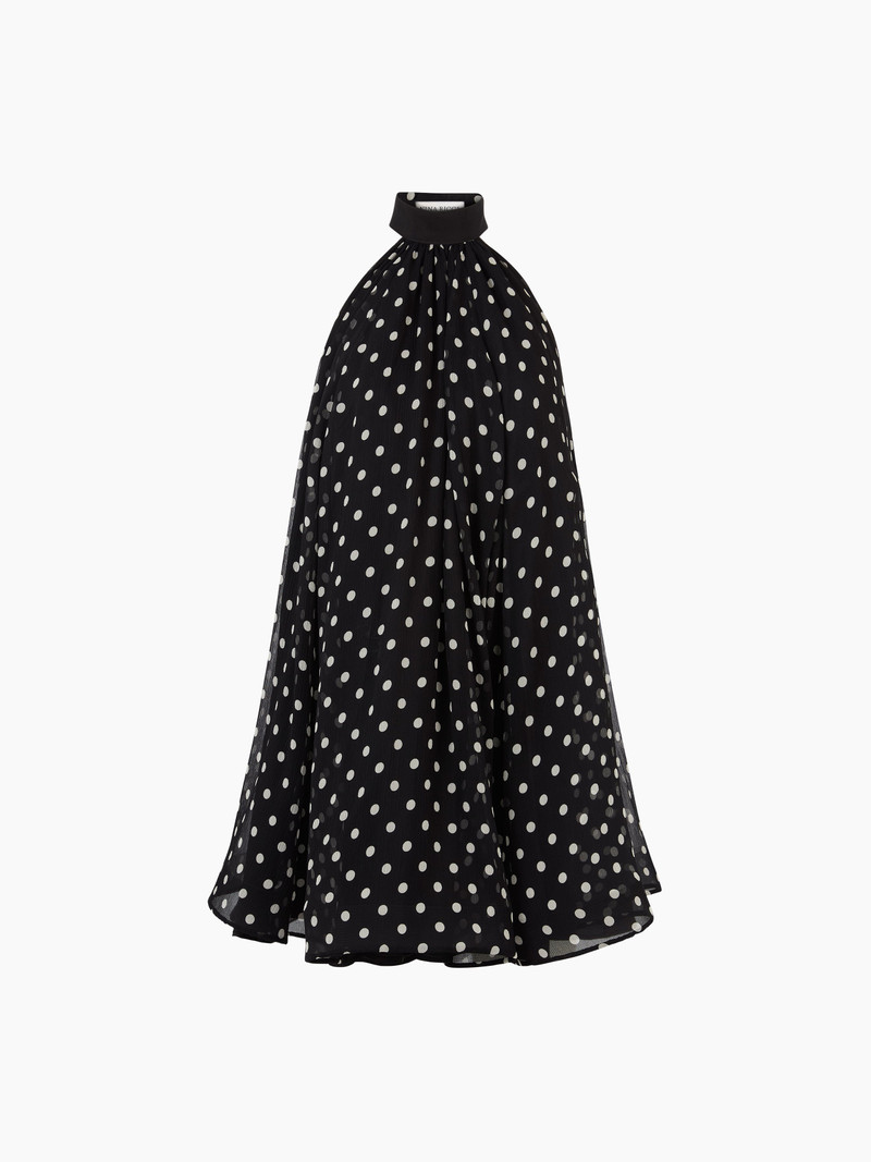 HALTERNECK MINI DRESS WITH PEPLUM 5