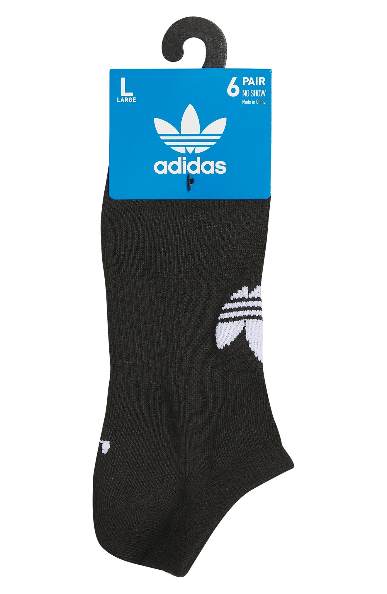 adidas Assorted 6-Pack Superlite No-Show Socks in Black/White/Grey at Nordstrom - 3