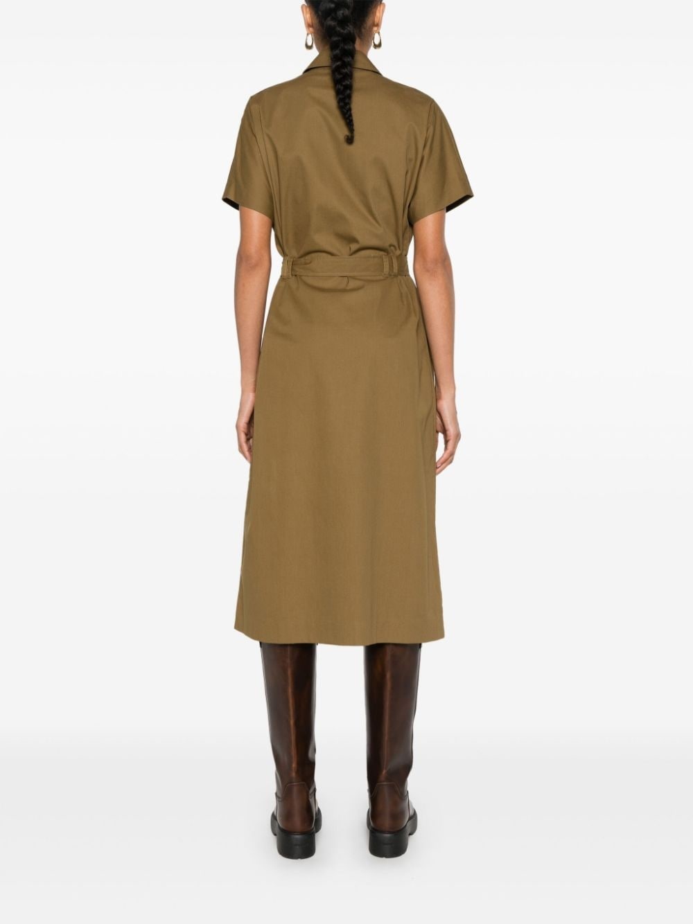 shirt midi dress - 4