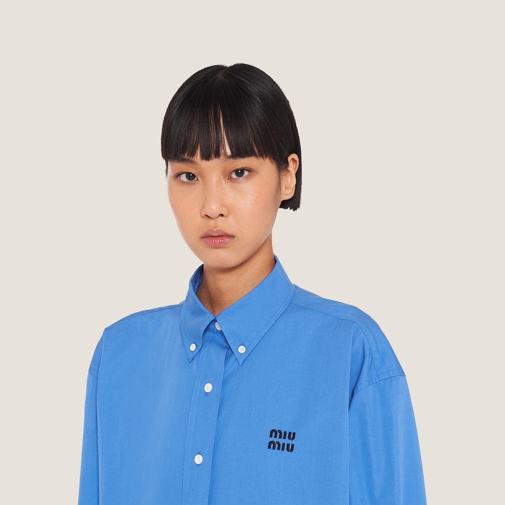 Oversized poplin shirt - 4