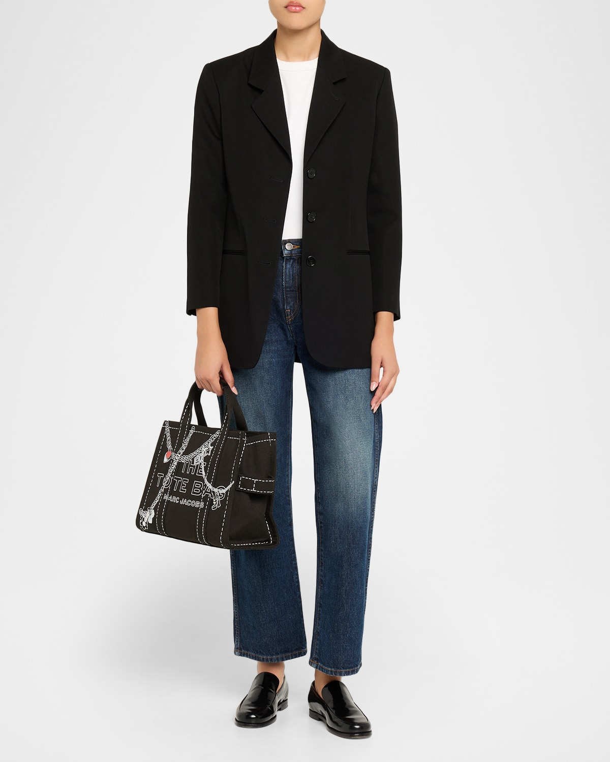 The Medium Trompe L'oeil Canvas Tote Bag - 6