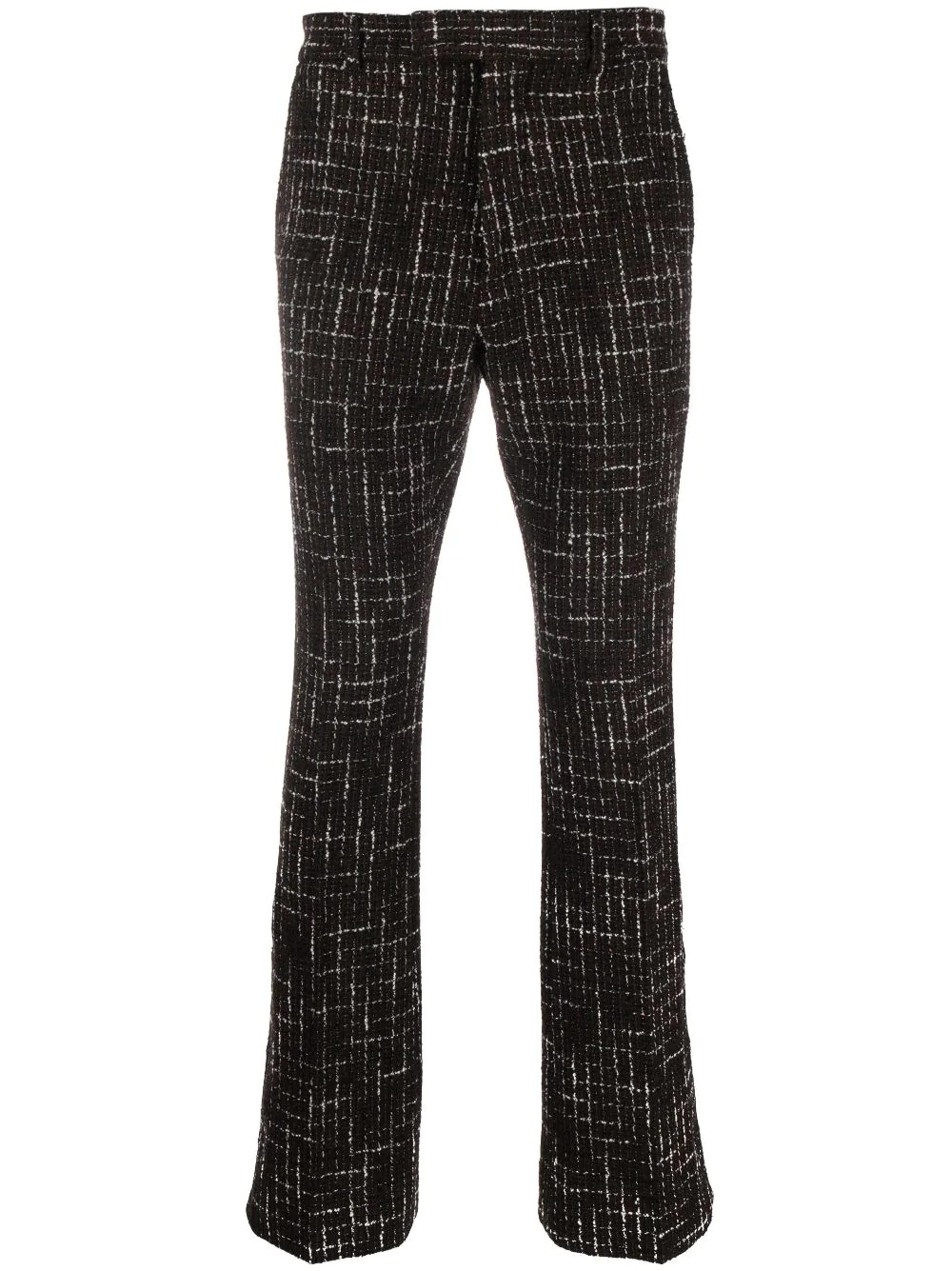 bootcut tweed trousers - 1