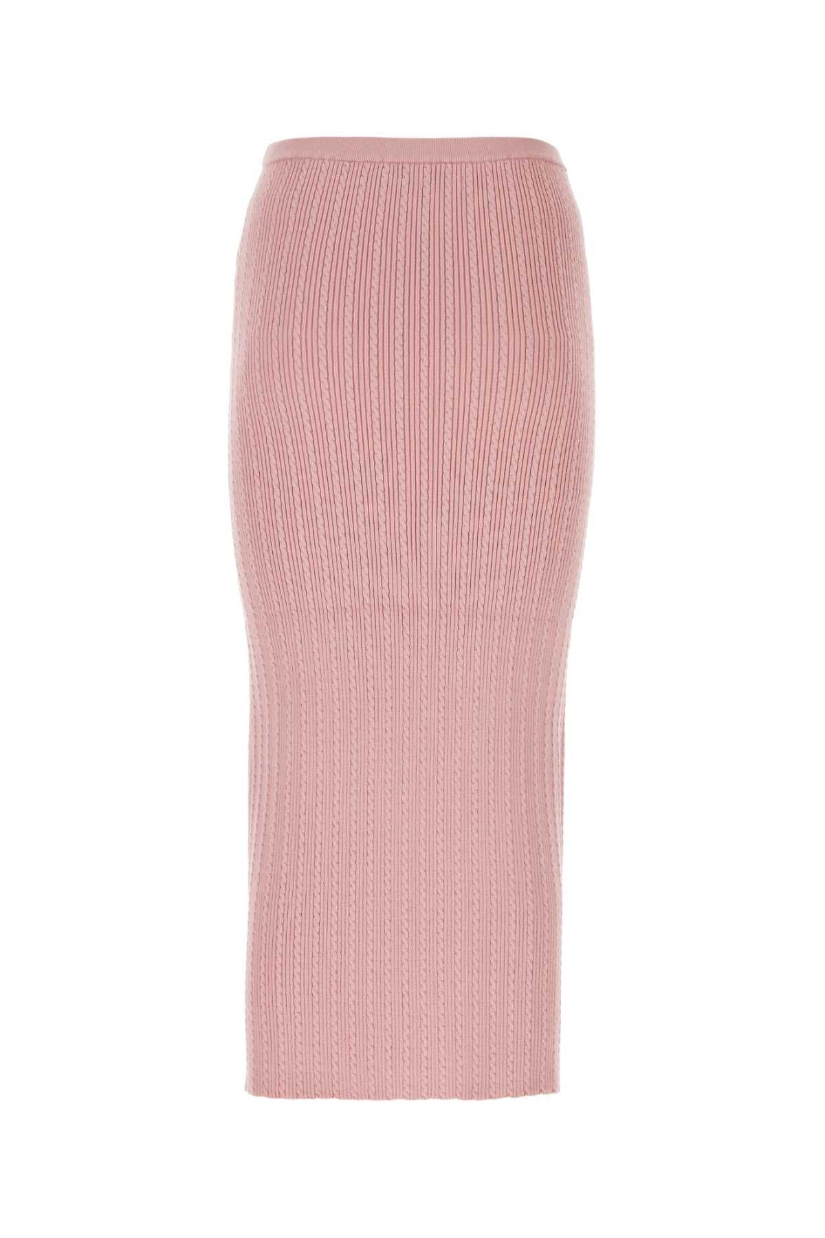 Alessandra Rich Women Pink Stretch Cotton Blend Skirt - 2