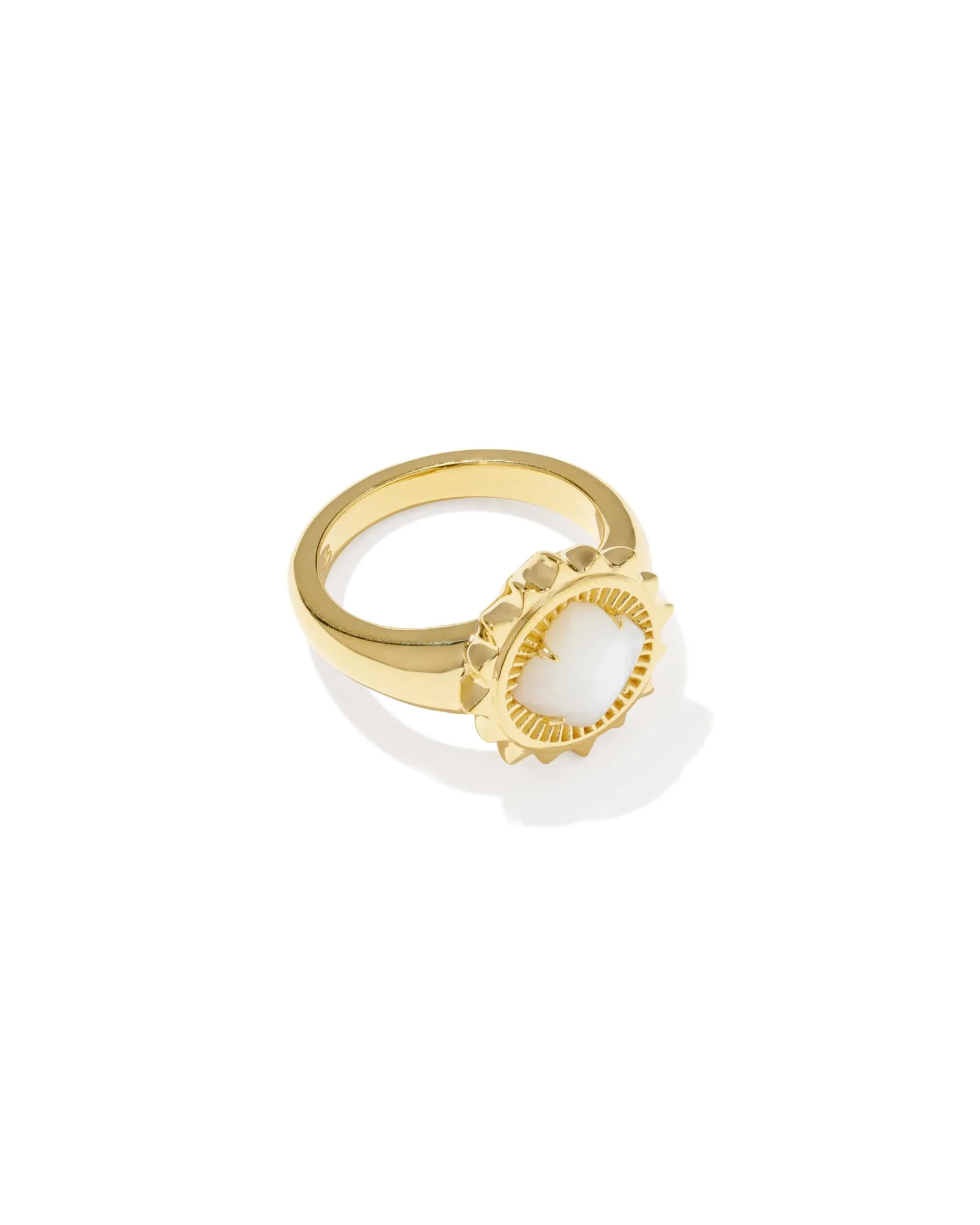 Dira Sun 18k Gold Vermeil Stone Ring - 1