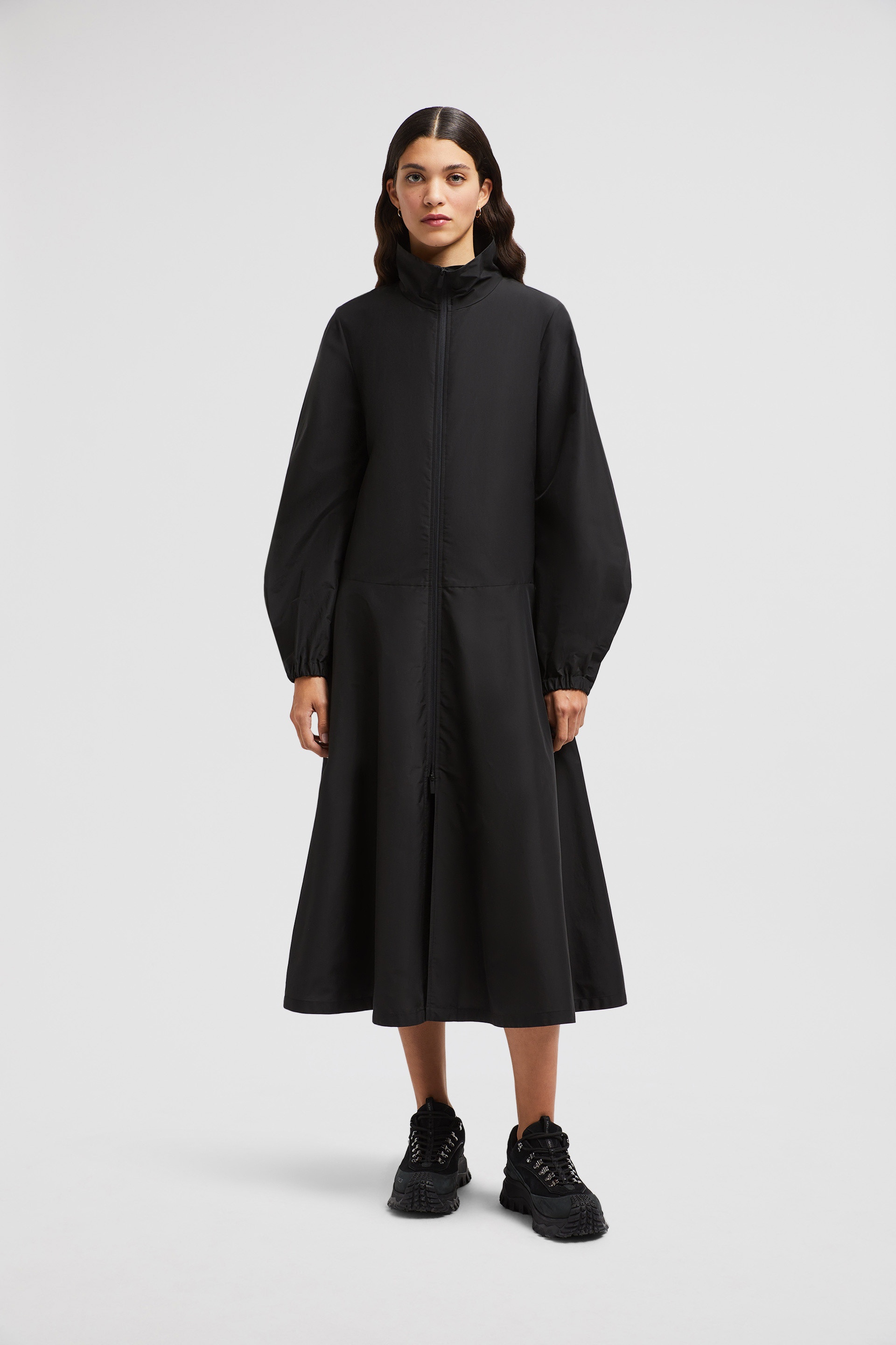 Turtleneck Cotton Midi Dress - 3