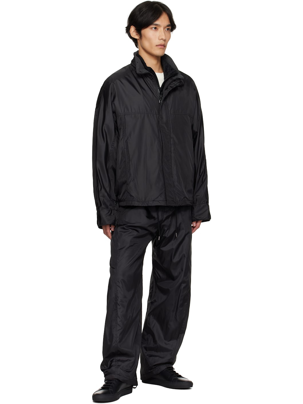 Black Curved Trousers - 4