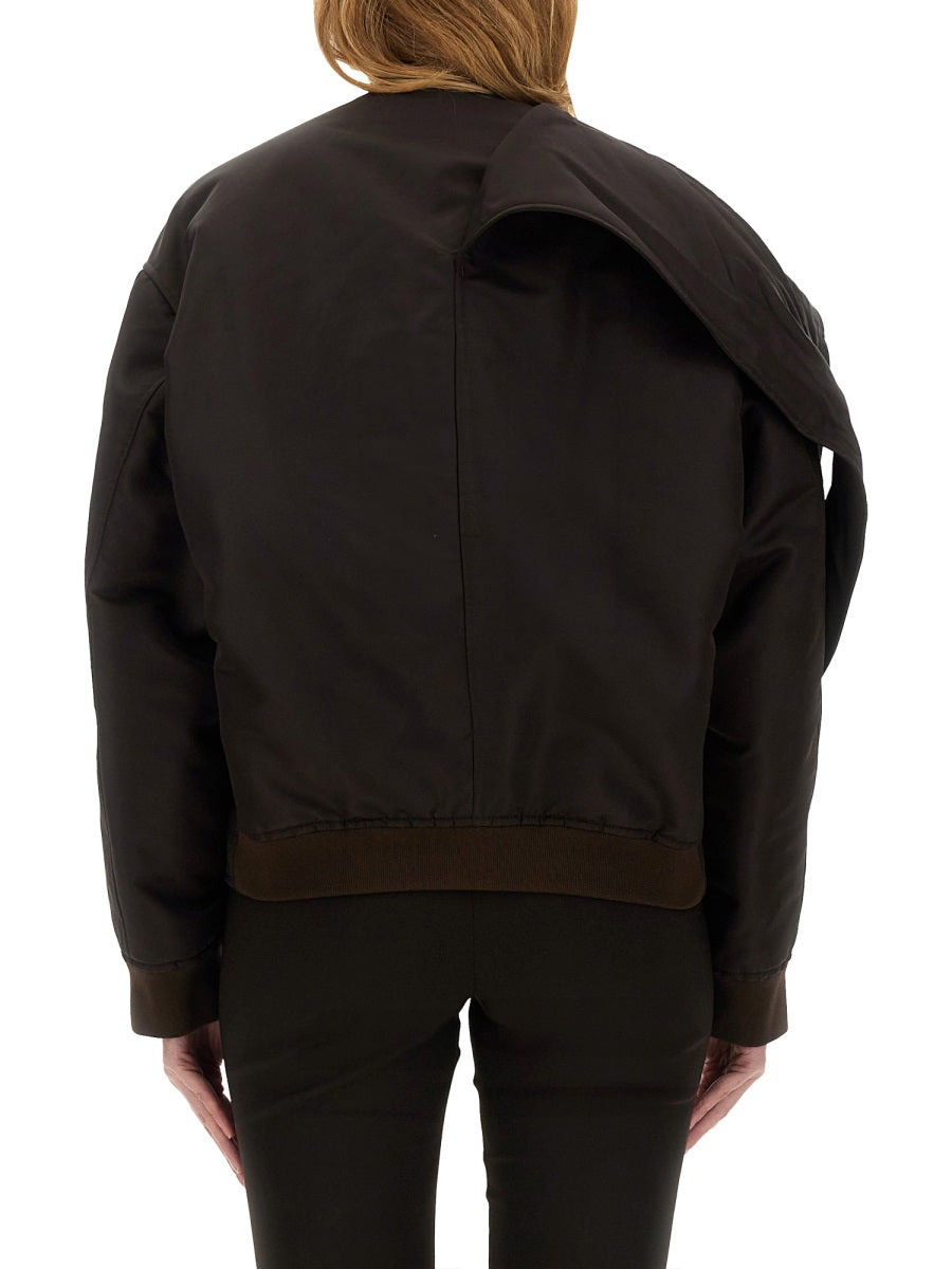 Courreges Women Bow Neck Bomber Jacket - 3