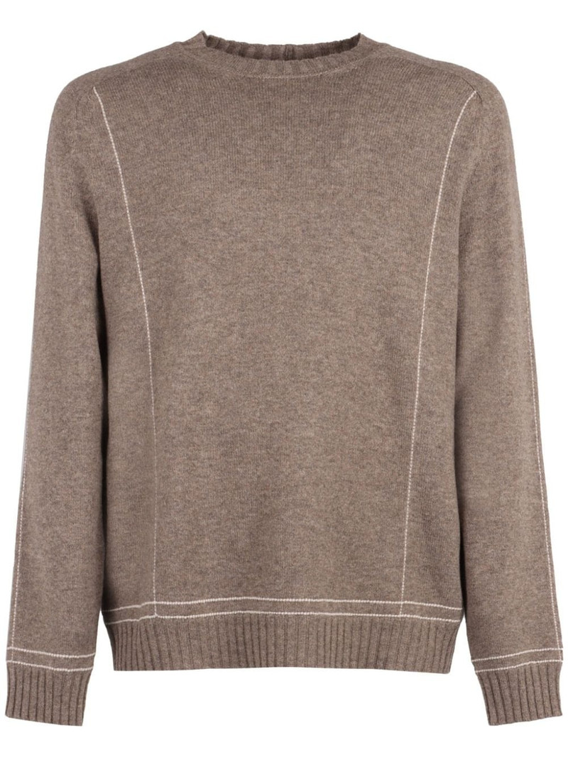 ribbed knit sweater 1