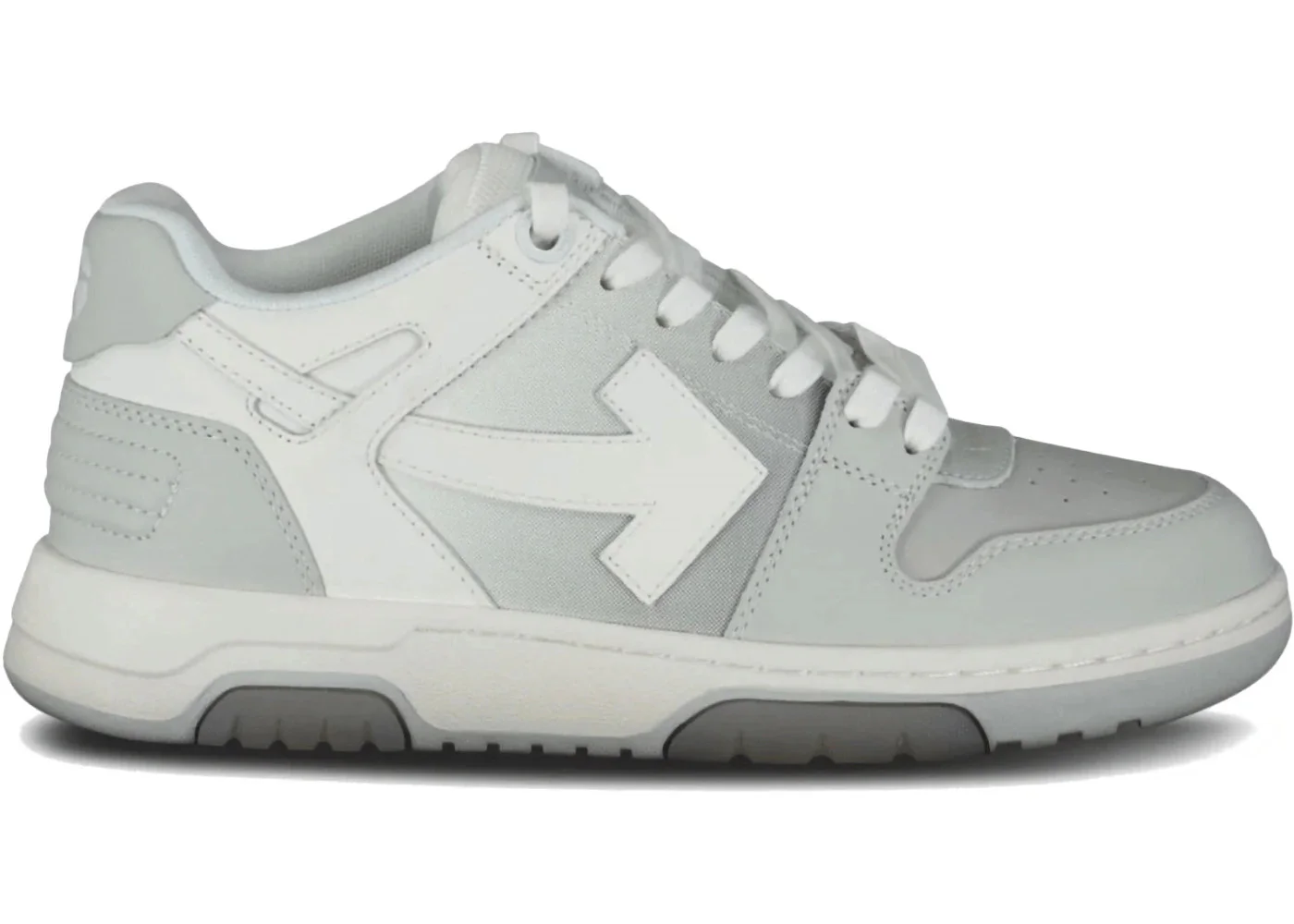 OFF-WHITE Out Of Office OOO Low Tops White Gray - 1