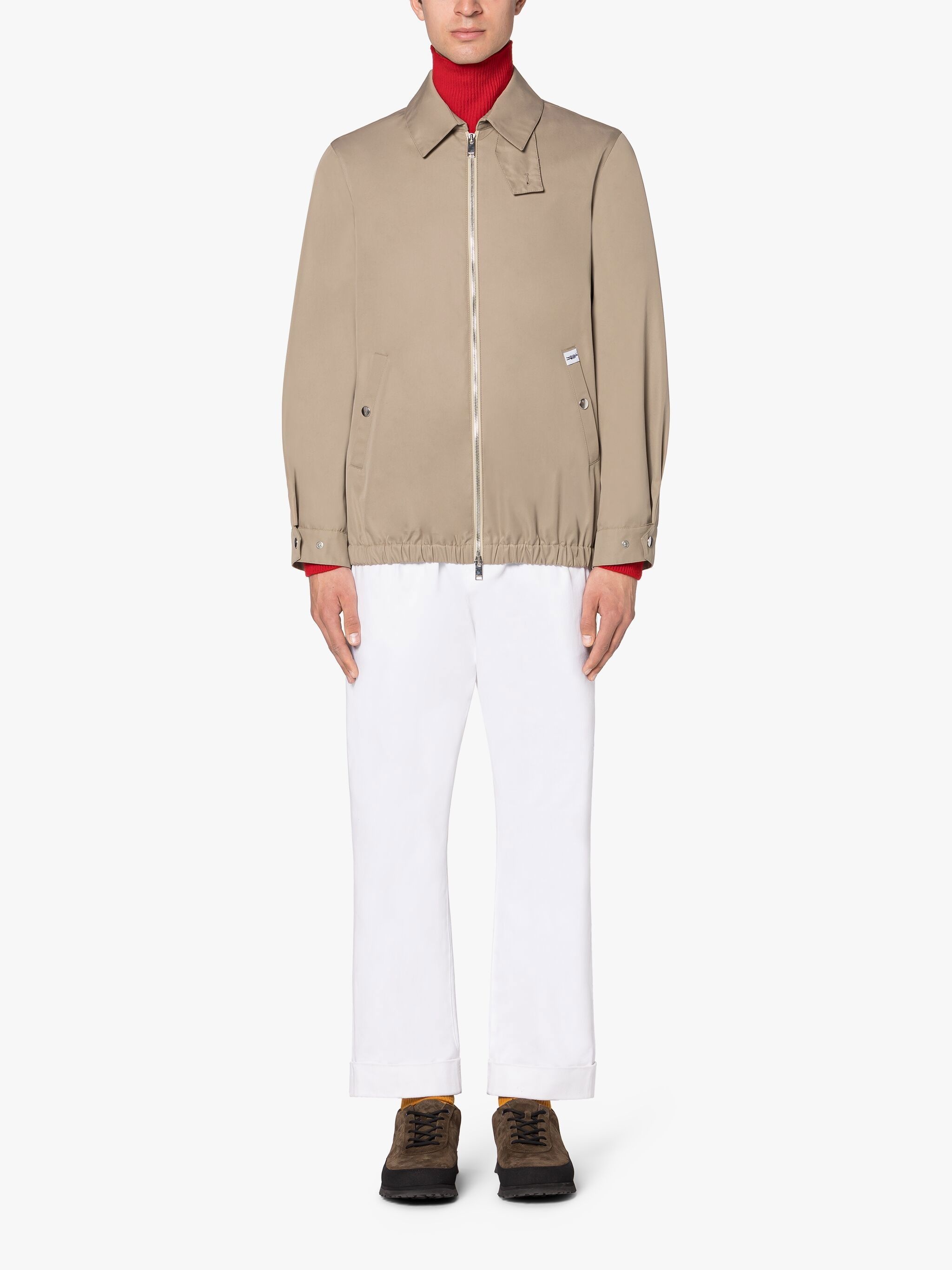 EMMANUEL SAND GABARDINE COTTON JACKET - 2