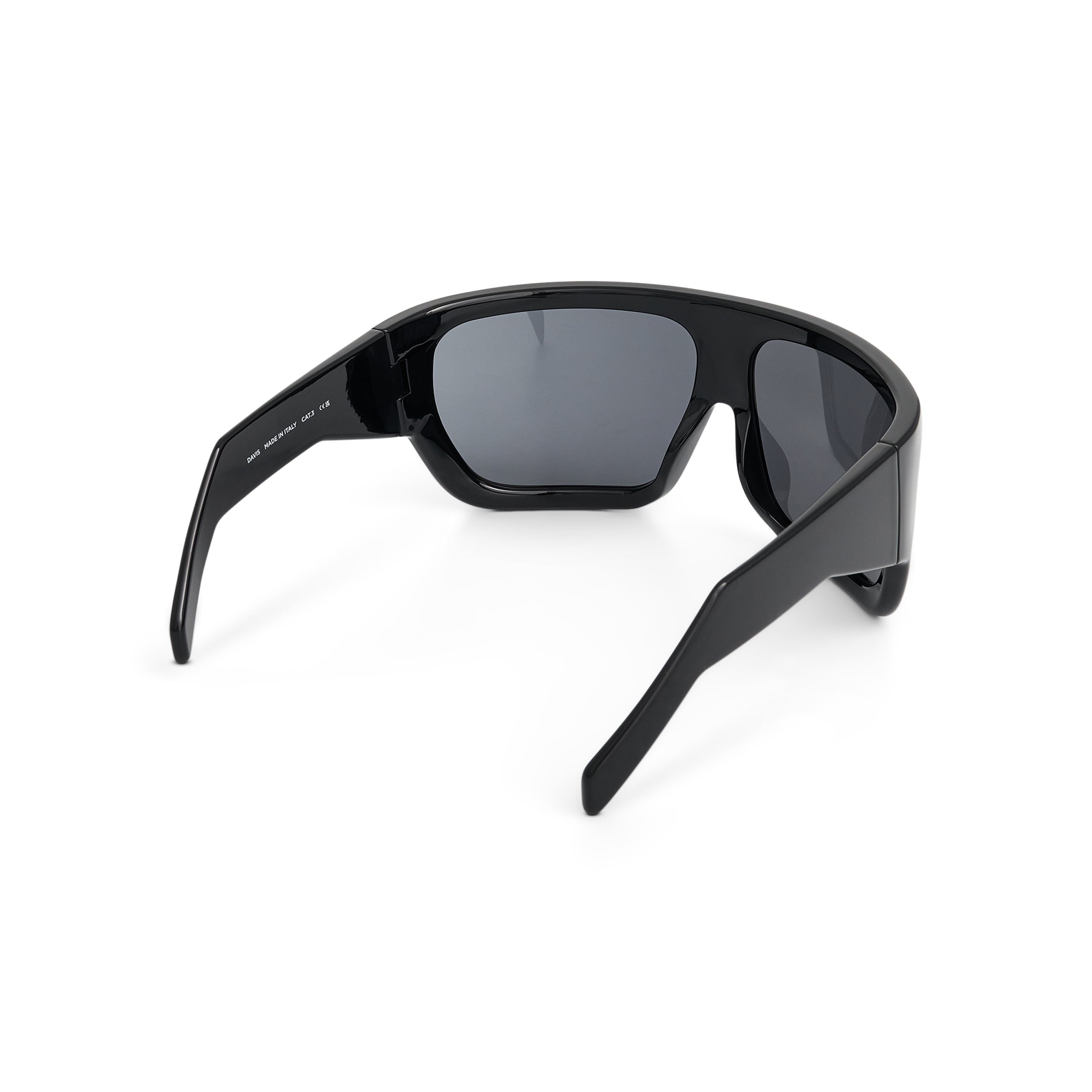 Shiny Davis Sunglasses in Black - 3
