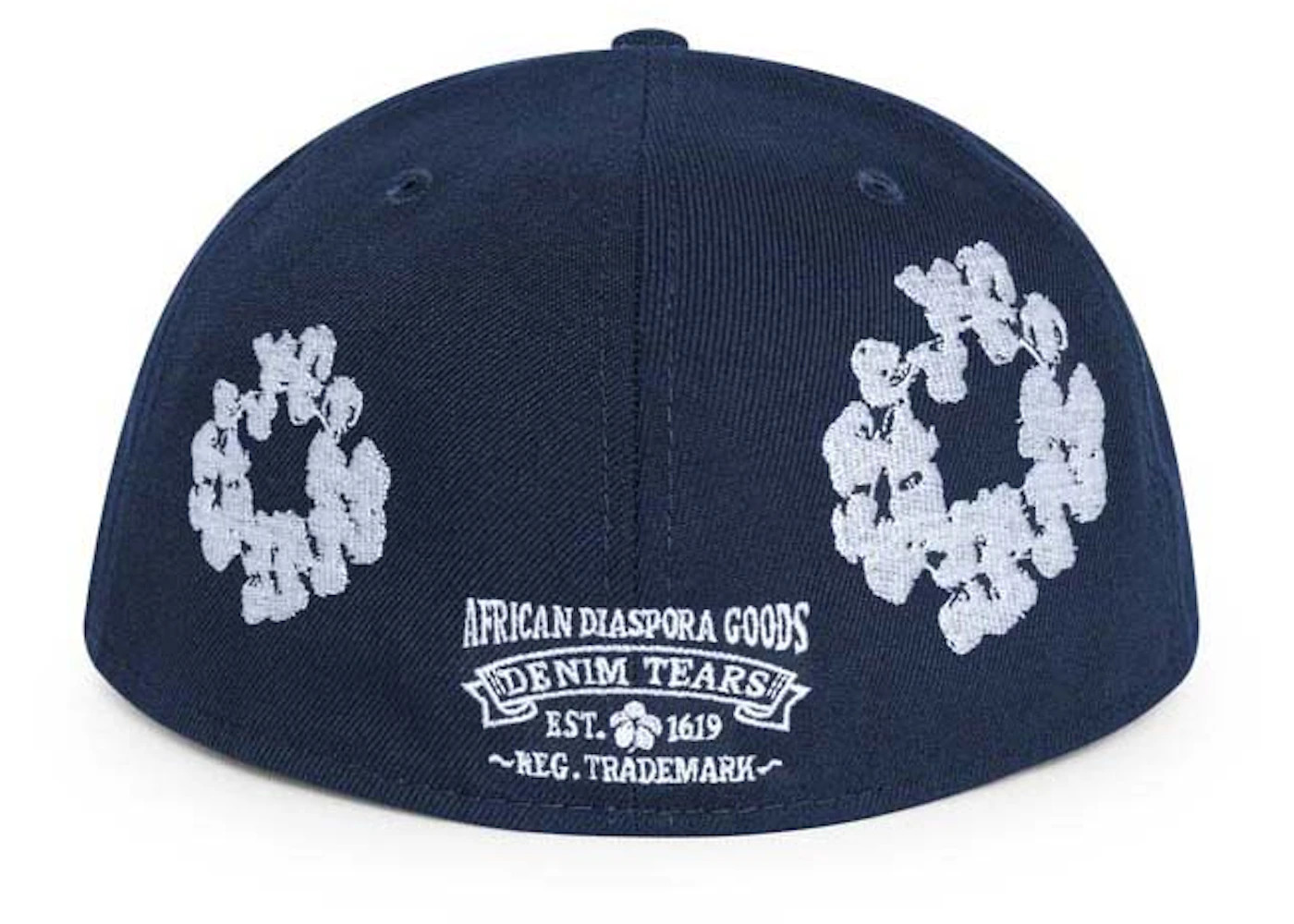 Denim Tears New Era Cotton Wreath 59/50 Cap Navy - 2