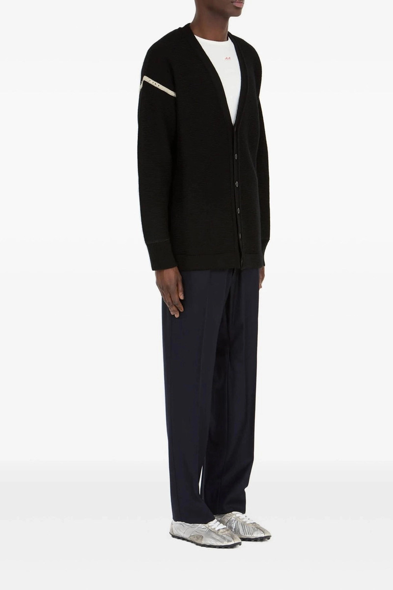 Maison Margiela Elbow patch cardigan outlook