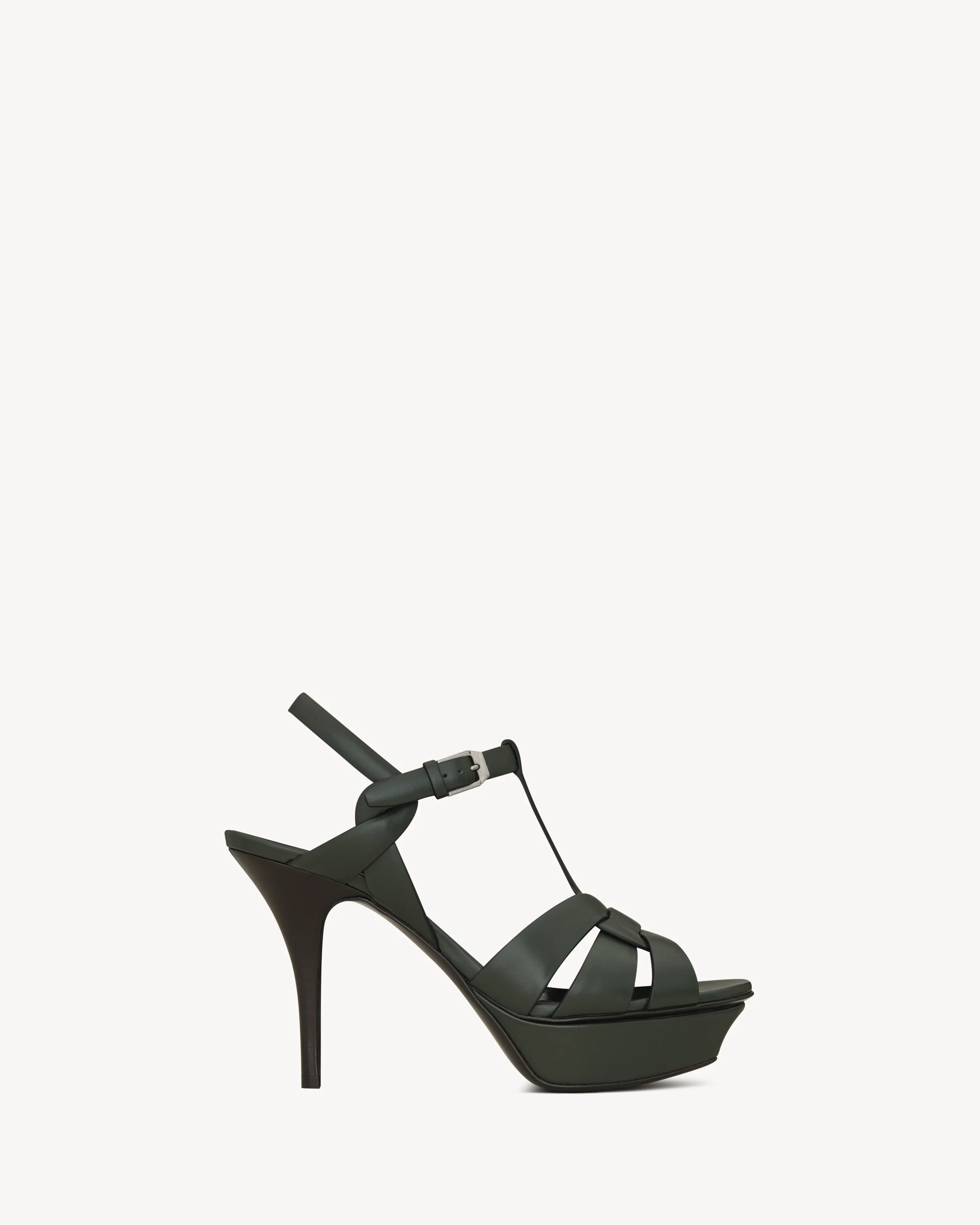 TRIBUTE PLATFORM SANDALS IN SMOOTH LEATHER - 1