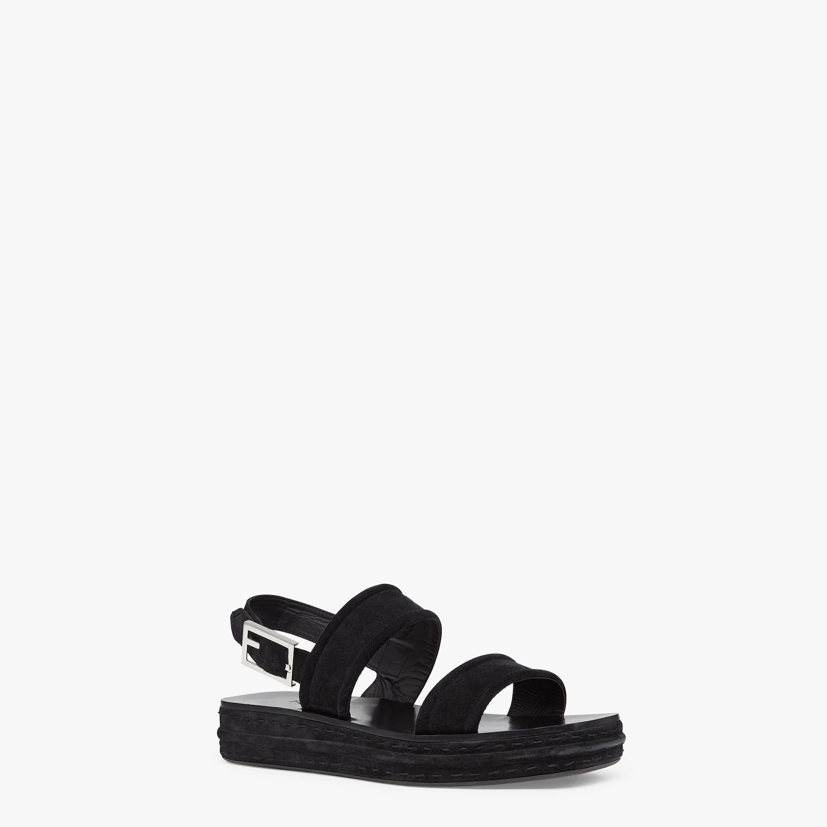 Black suede sandals - 2