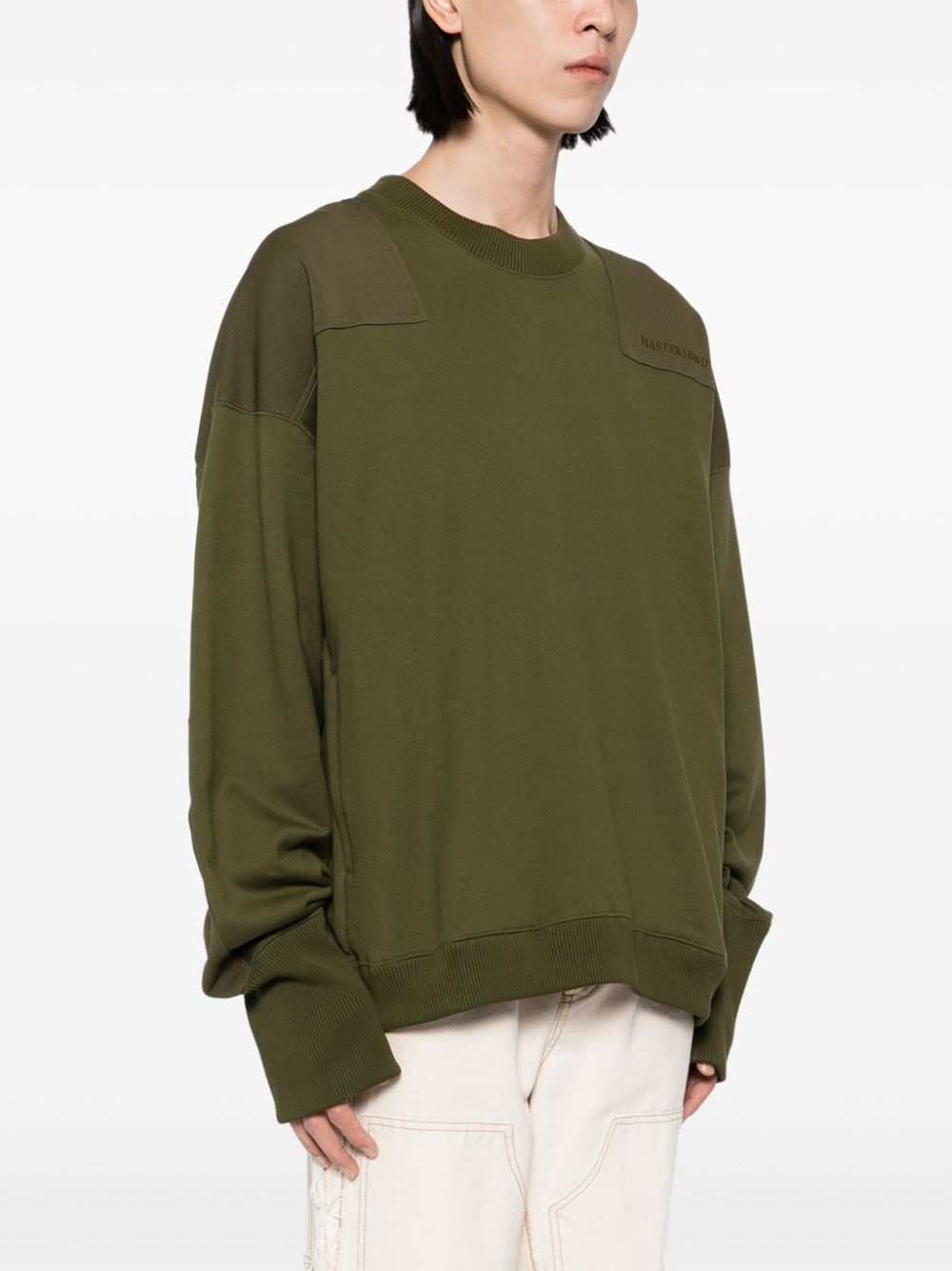 logo-embroidered sweatshirt - 3