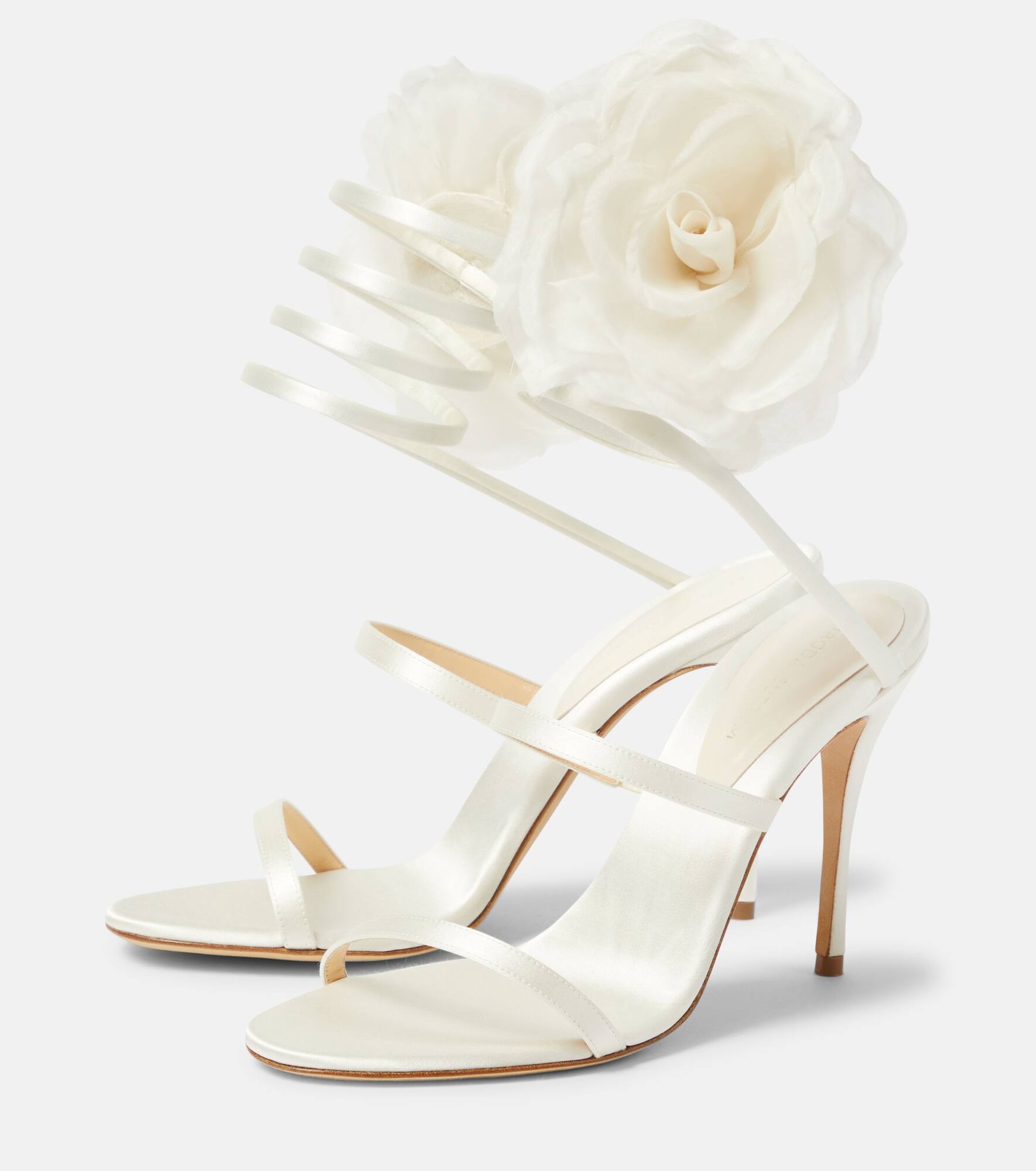 Floral-appliqué sandals - 5