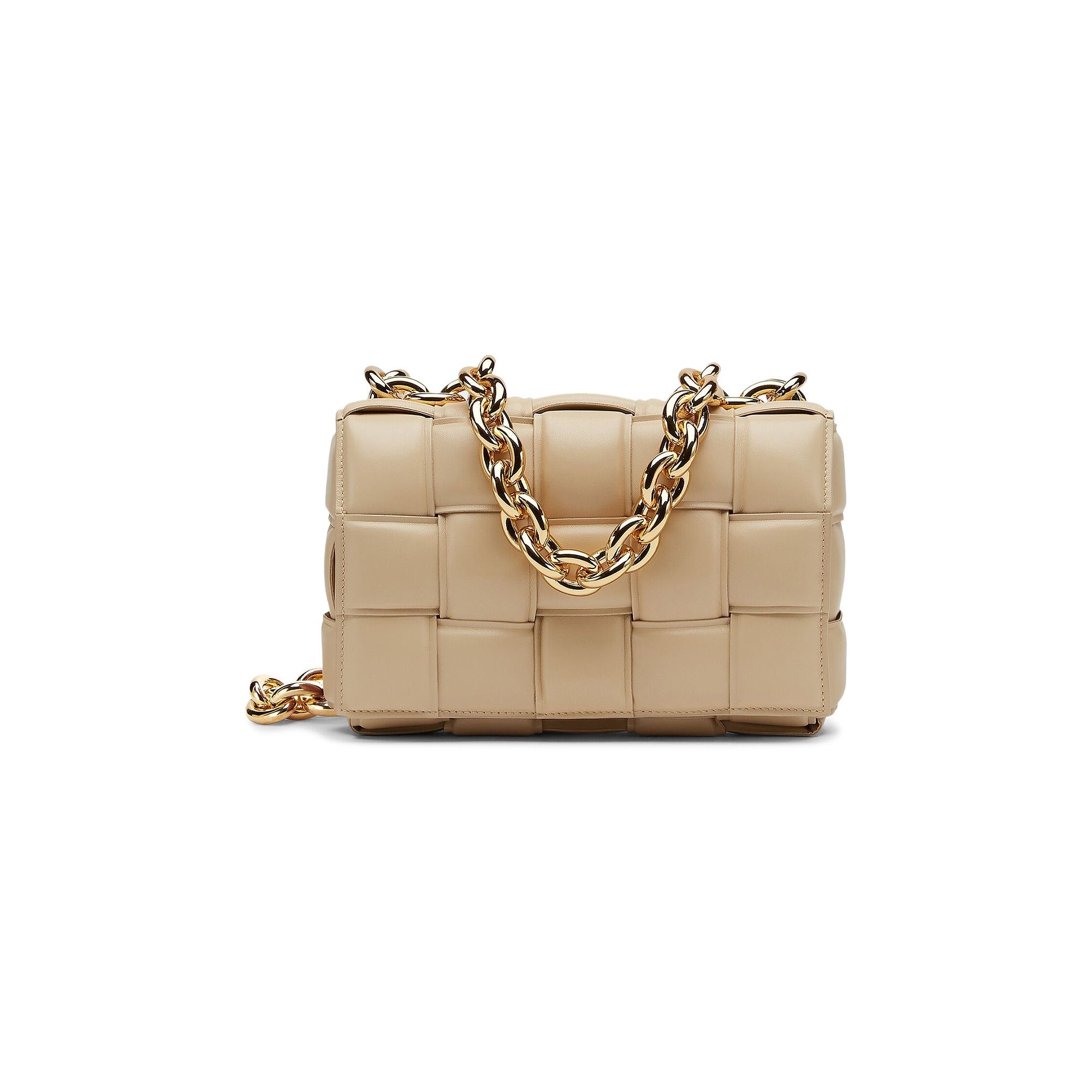Bottega Veneta Chain Cassette Bag 'Porridge/Gold' - 1