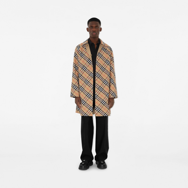 Burberry Long Reversible Gabardine Car Coat outlook