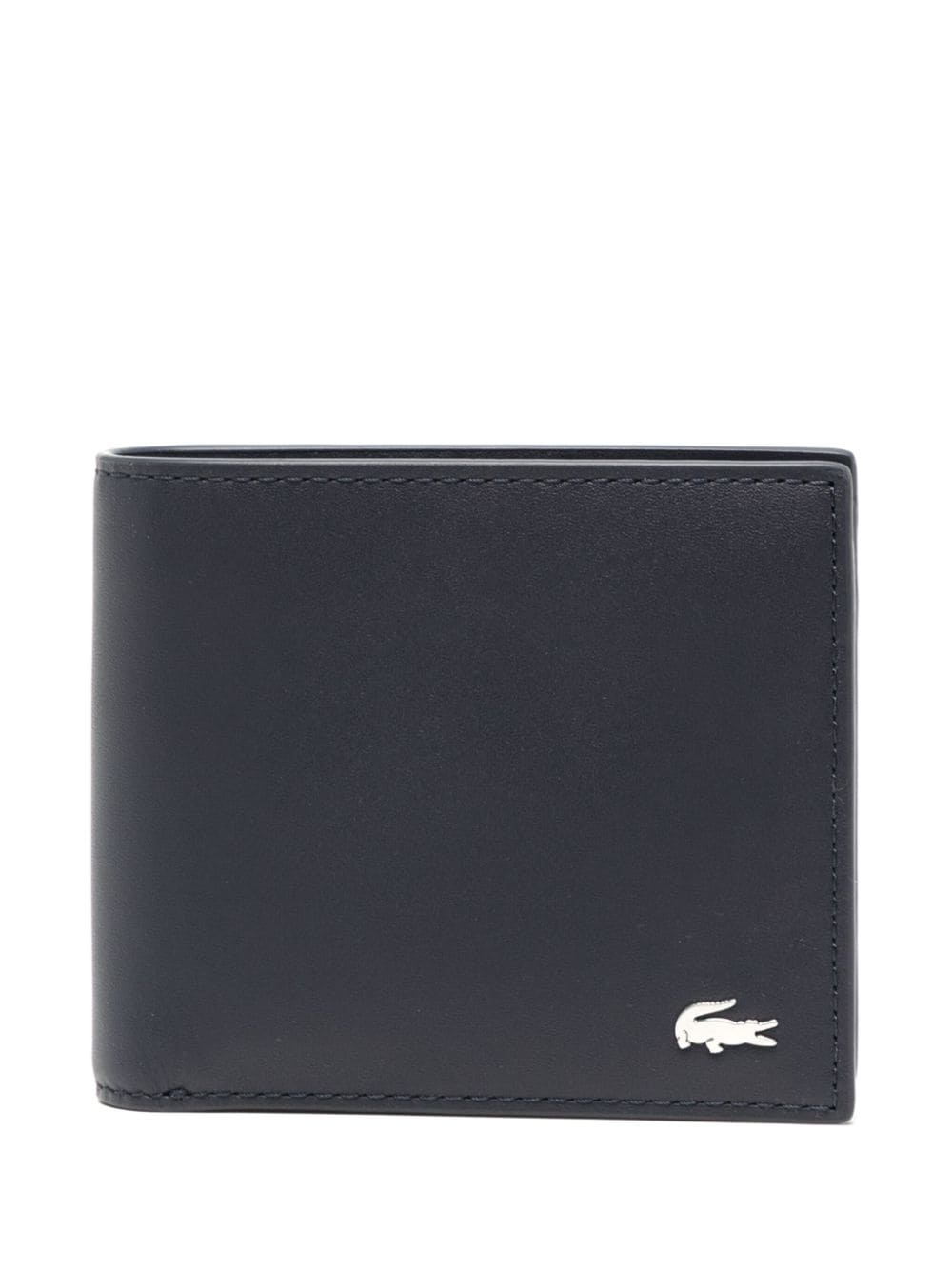 logo-plaque leather wallet - 1