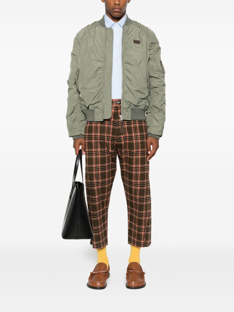 Moschino checked-pattern trousers outlook