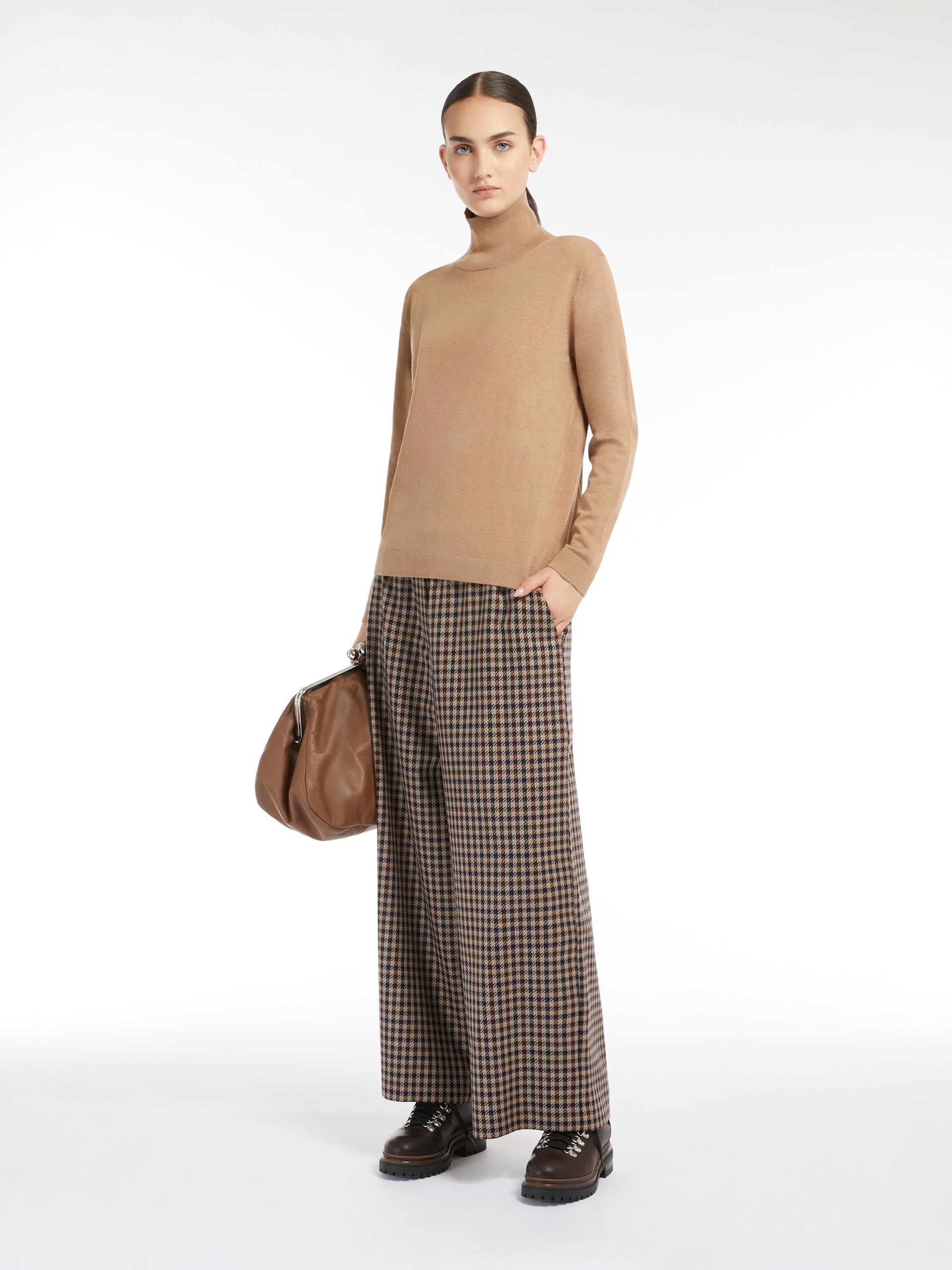 KIKU Silk and wool polo-neck sweater - 2