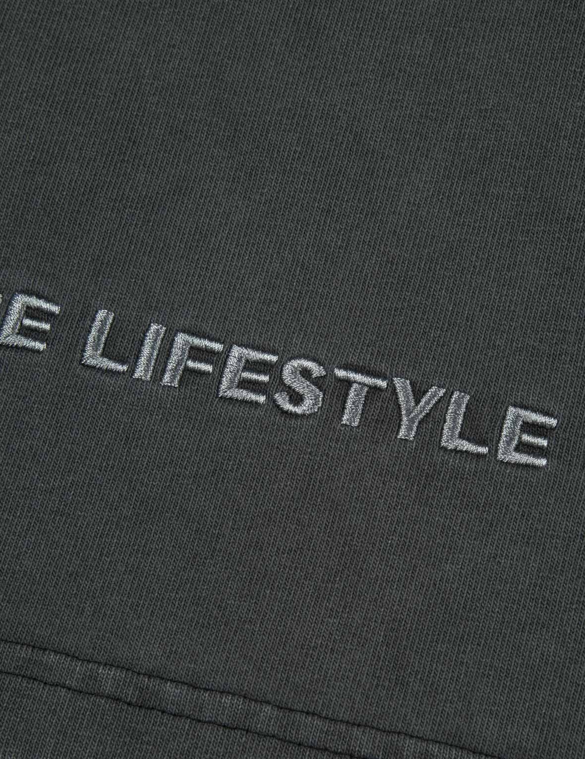 Logo Appliqué and Slogans Embroidery Oversized T-shirt - 11