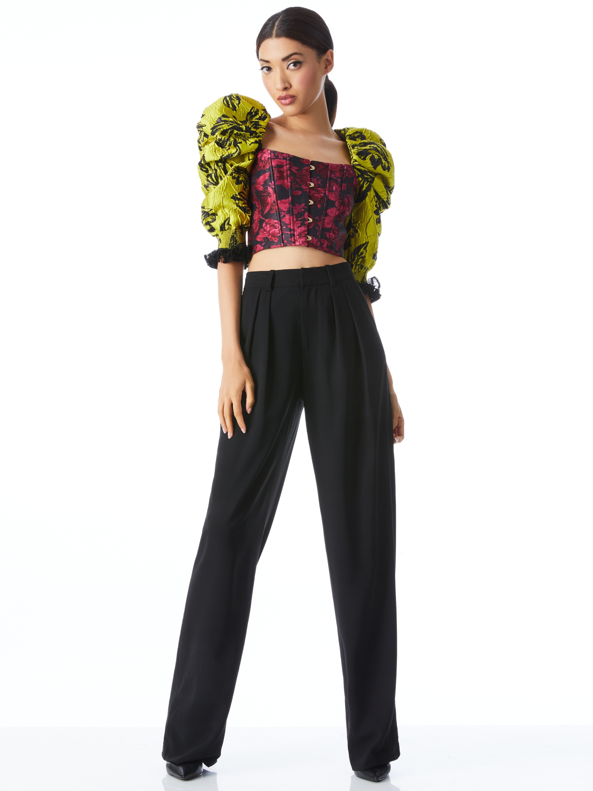 FANTASIA PLEATED SLEEVE BUSTIER - 4