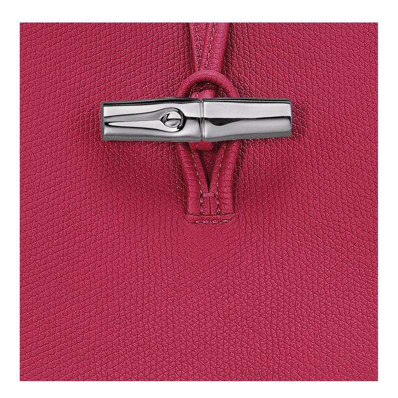 Le Roseau M Shoulder bag Beetroot - Leather 6