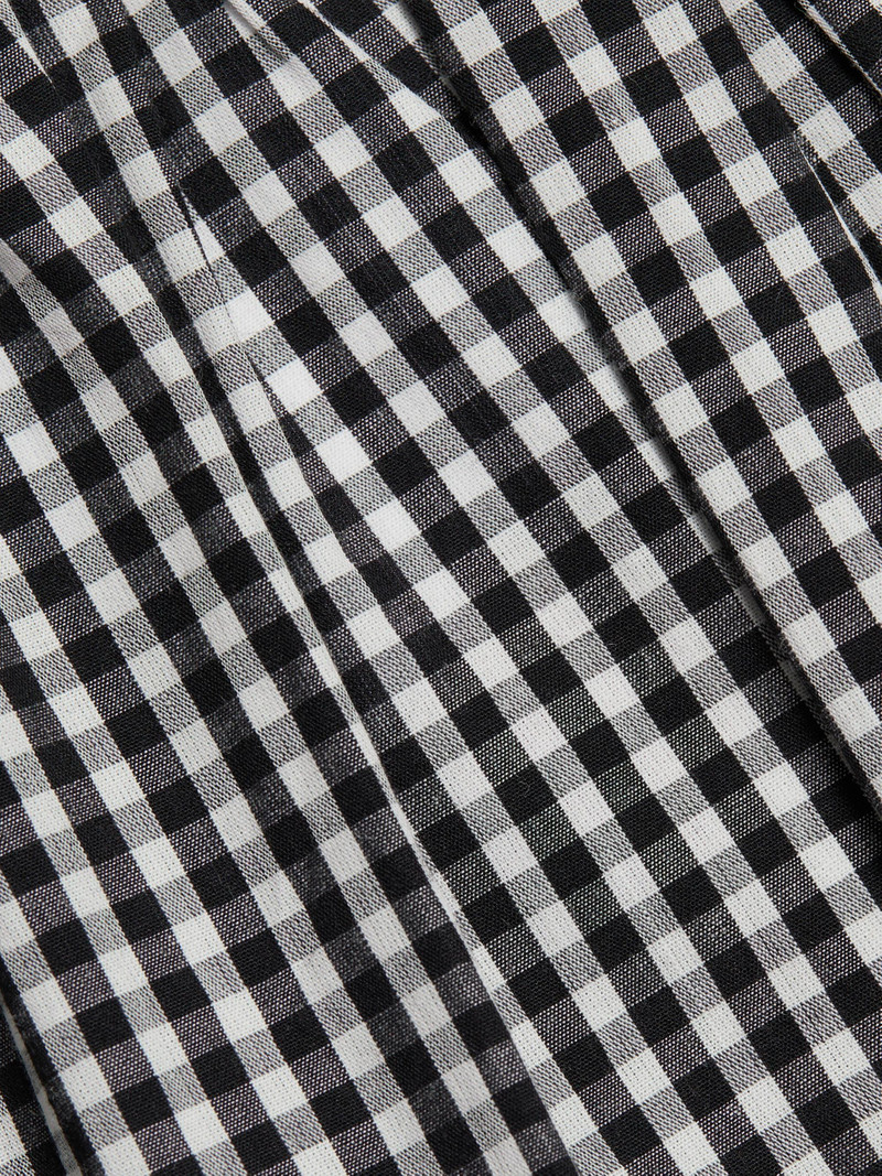 Women's Julia Cotton Minidress - Noir La Maddalena Gingham 7