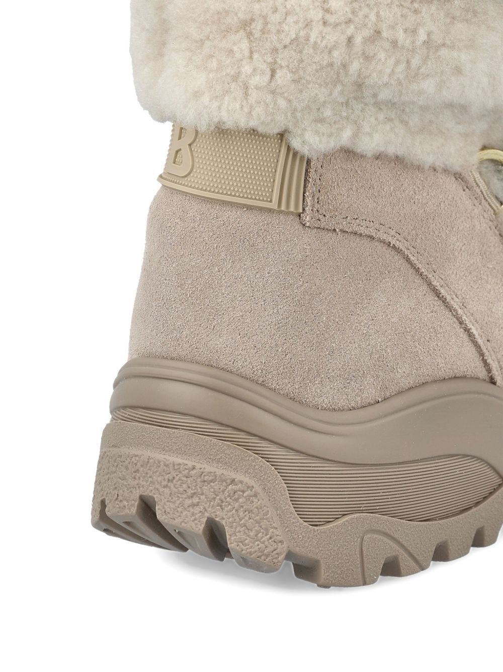 shearling lace-up boots - 3
